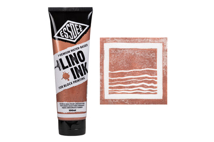 Essdee Premium Block Printing Ink, Metallic Bronze, 300 mL