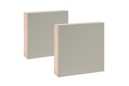 Mounted Grey Linoleum, 3" x 3", Pack of 2
