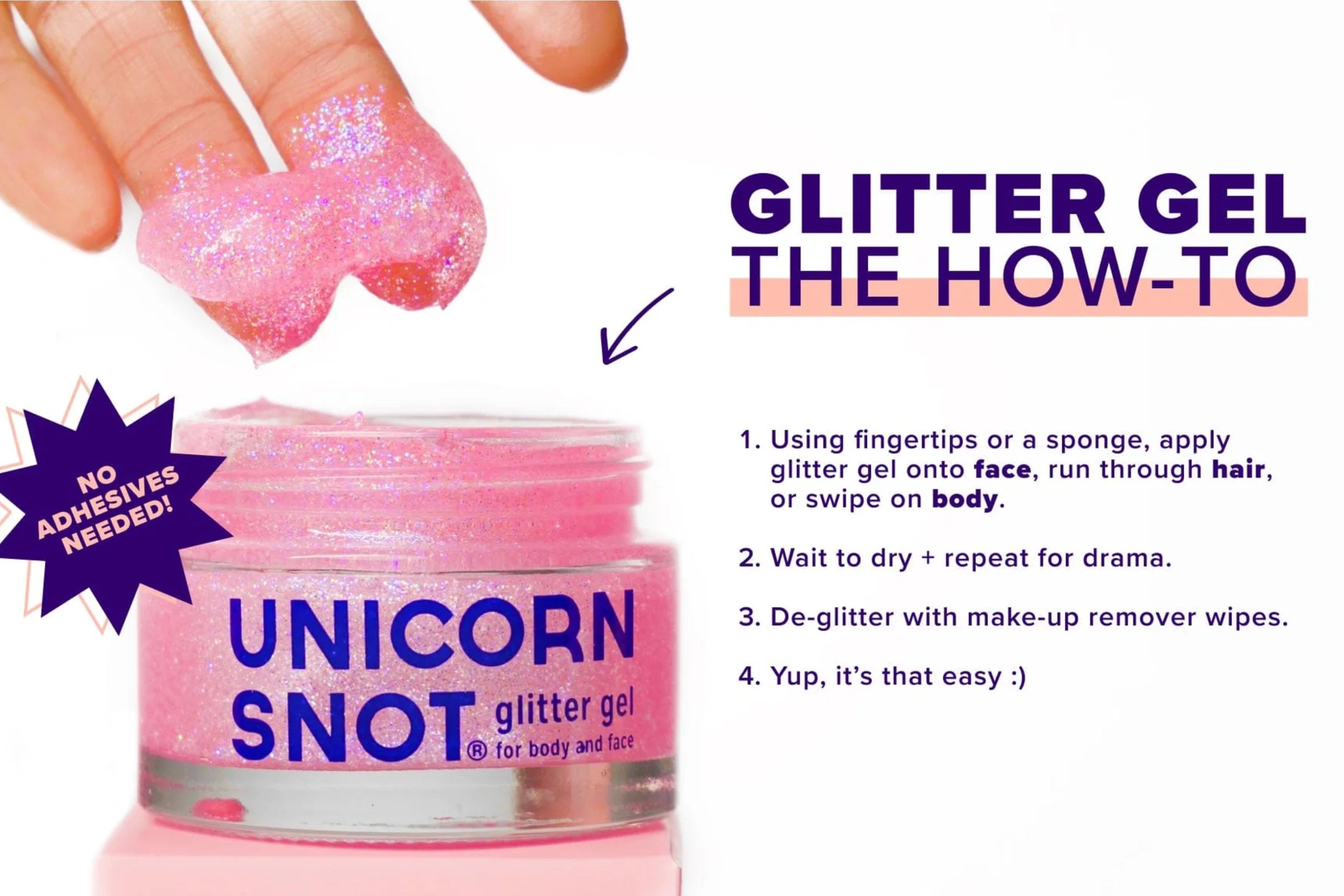 The Original Glitter Gel, Sky Blue
