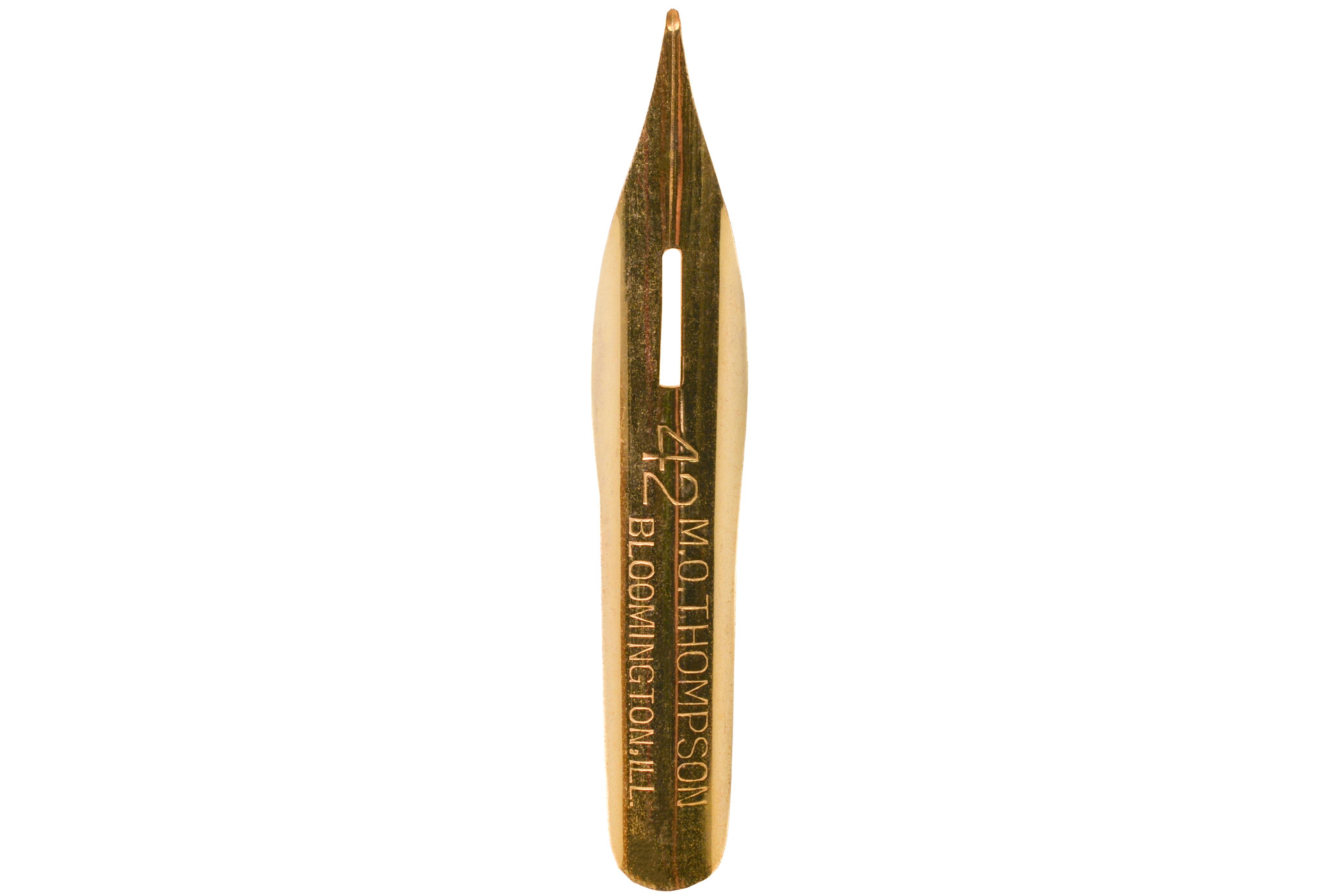 M. O. Thompson #42 Gold-Plated Pen (Vintage)