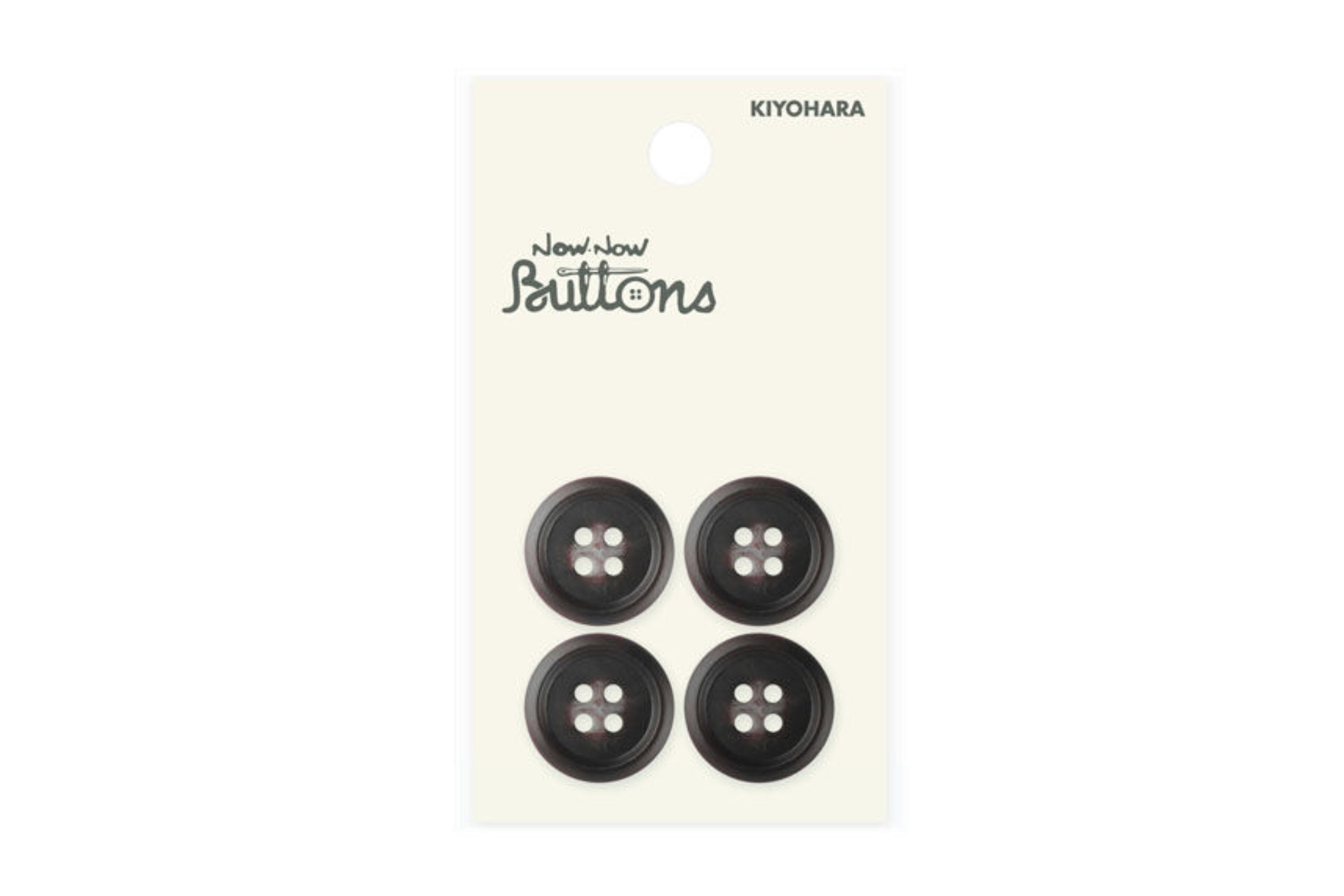 Now Now Buttons, Mottled Brown