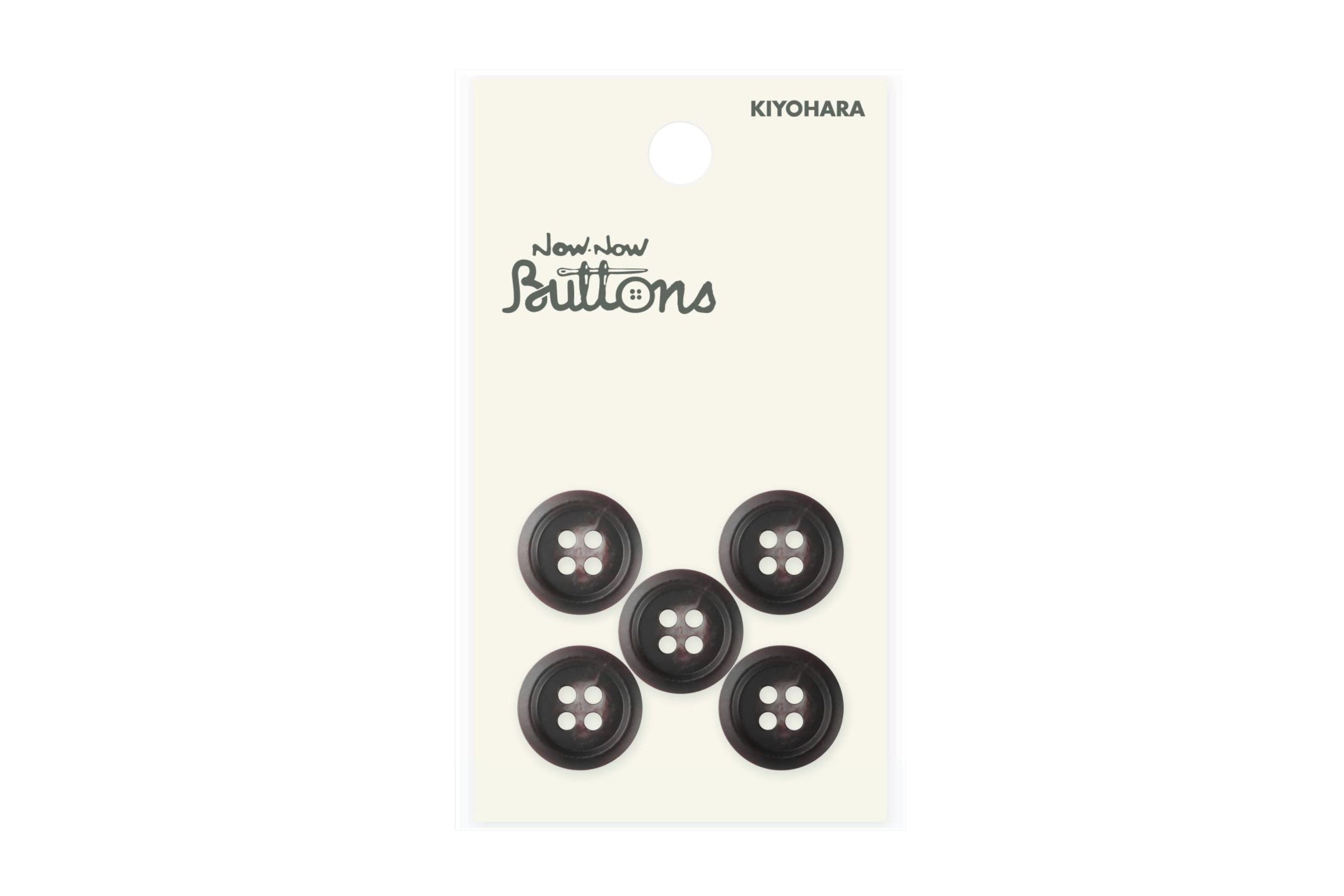 Now Now Buttons, Mottled Brown