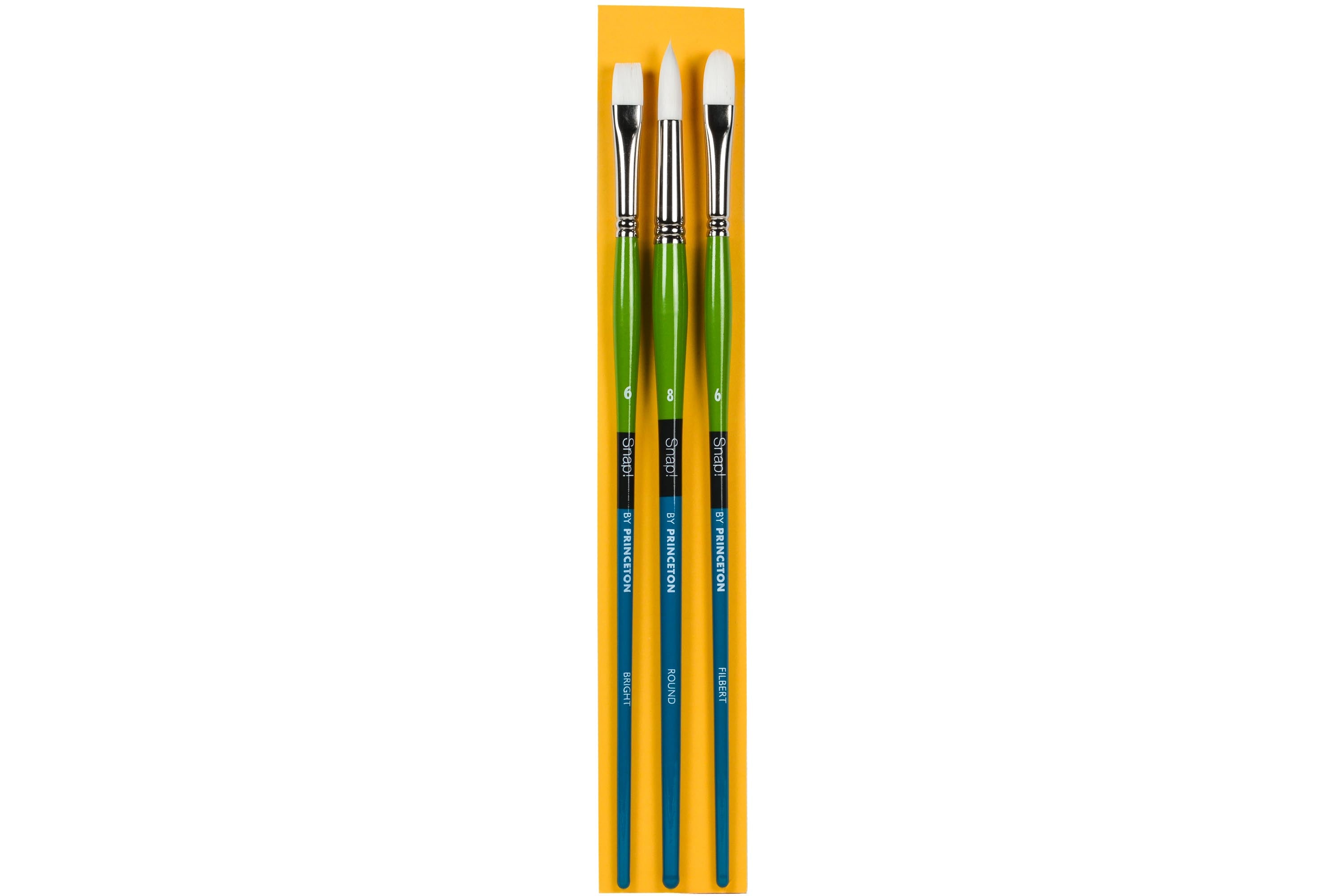 Snap Acrylic Brushes, Long Handle (Series 9800)