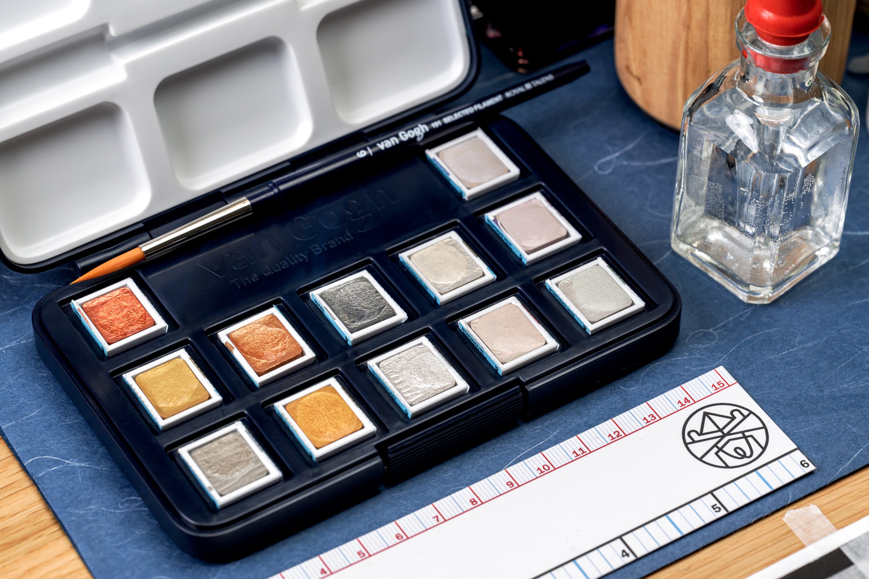 Van Gogh Watercolor, Metallic Set of 12