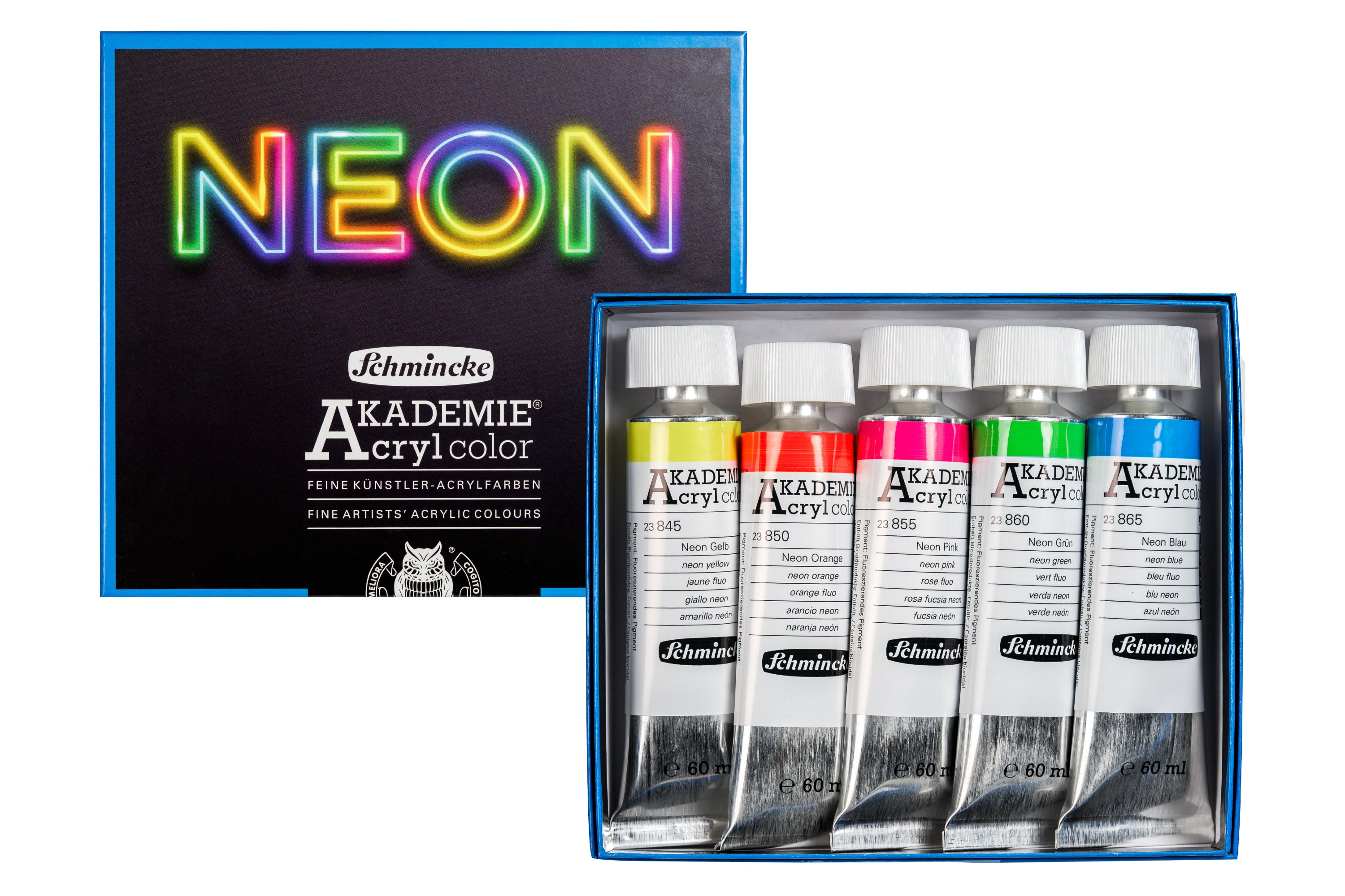 Akademie Acrylics, Neon Colors Limited-Edition Set (2025)