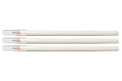 Uni Mark Sheet Pencils, All White, 3-Pack with Caps