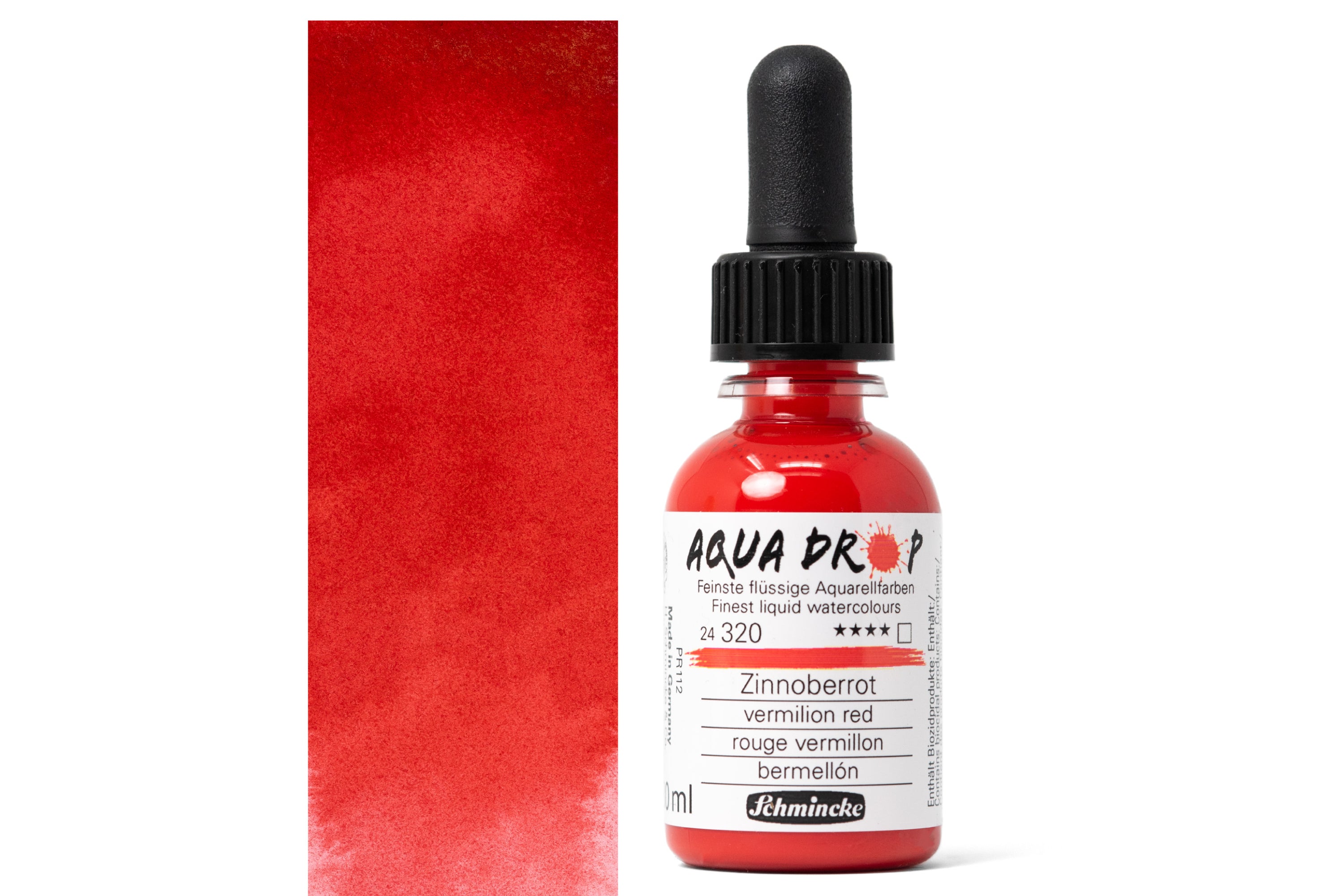 Aqua Drop Liquid Watercolors, #320 Vermilion Red