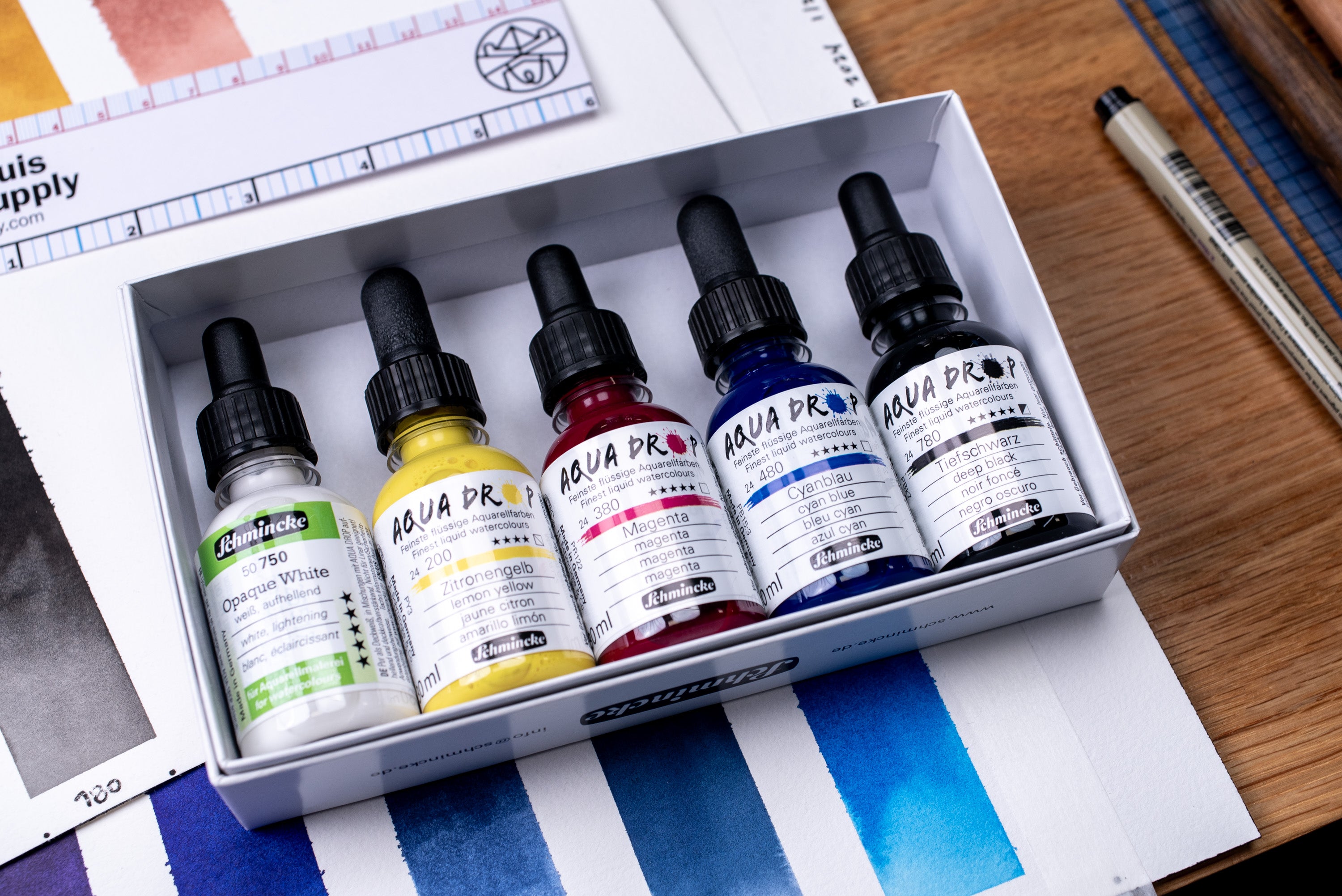 Aqua Drop Liquid Watercolors, Modern Mixing Set