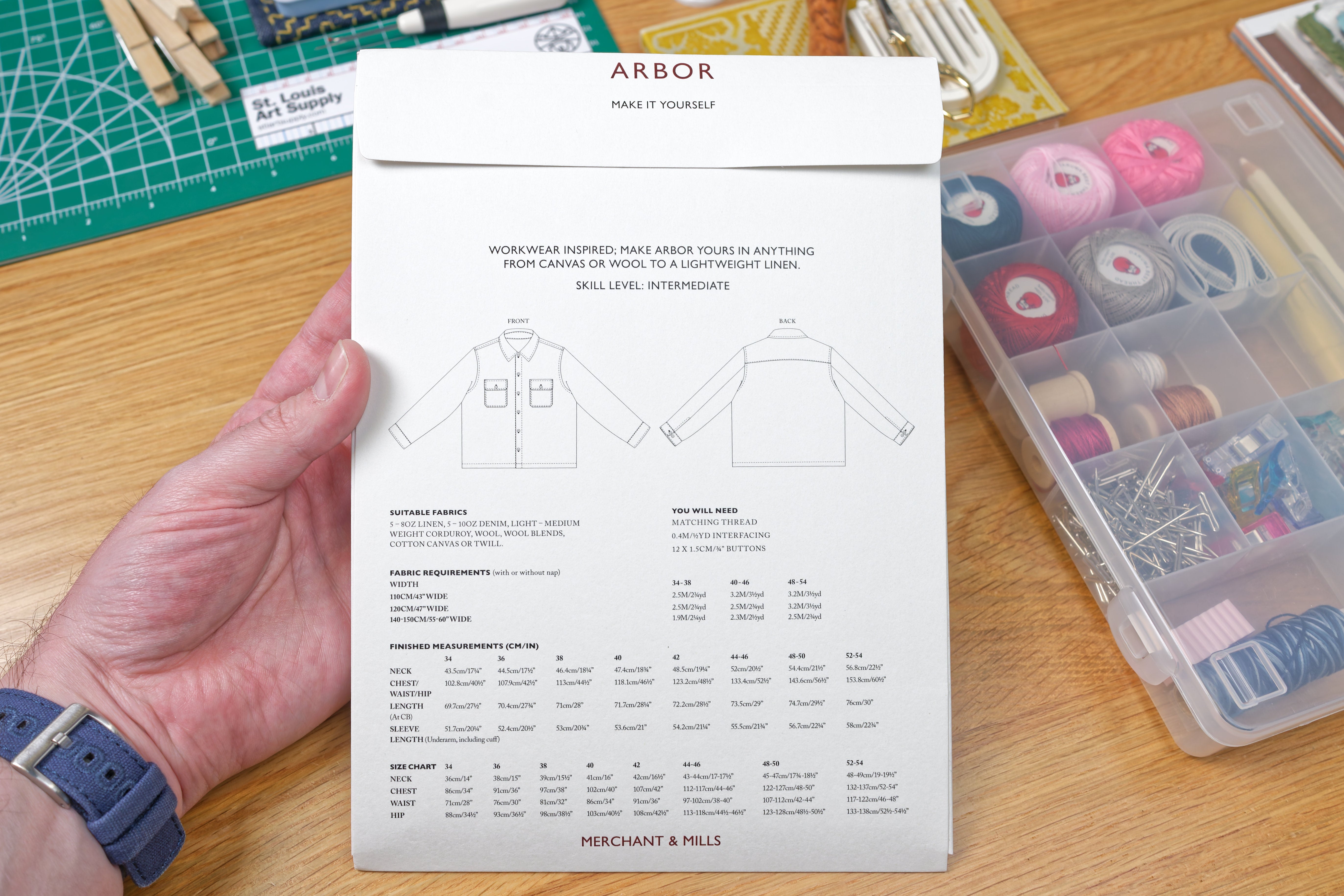 Arbor Shirt Sewing Pattern