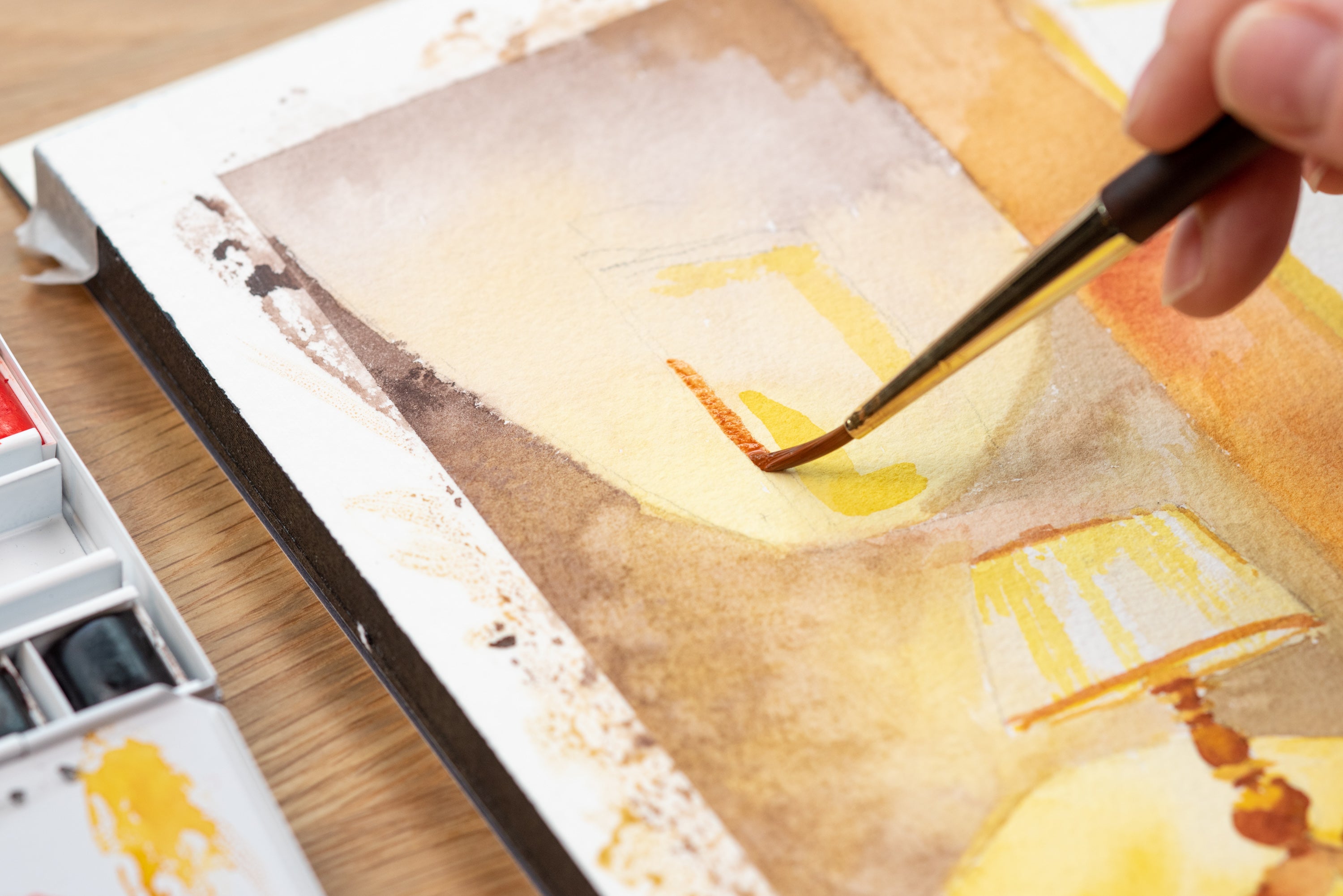 Arches Watercolor Paper Block, Rough, 3.9" x 9.8"