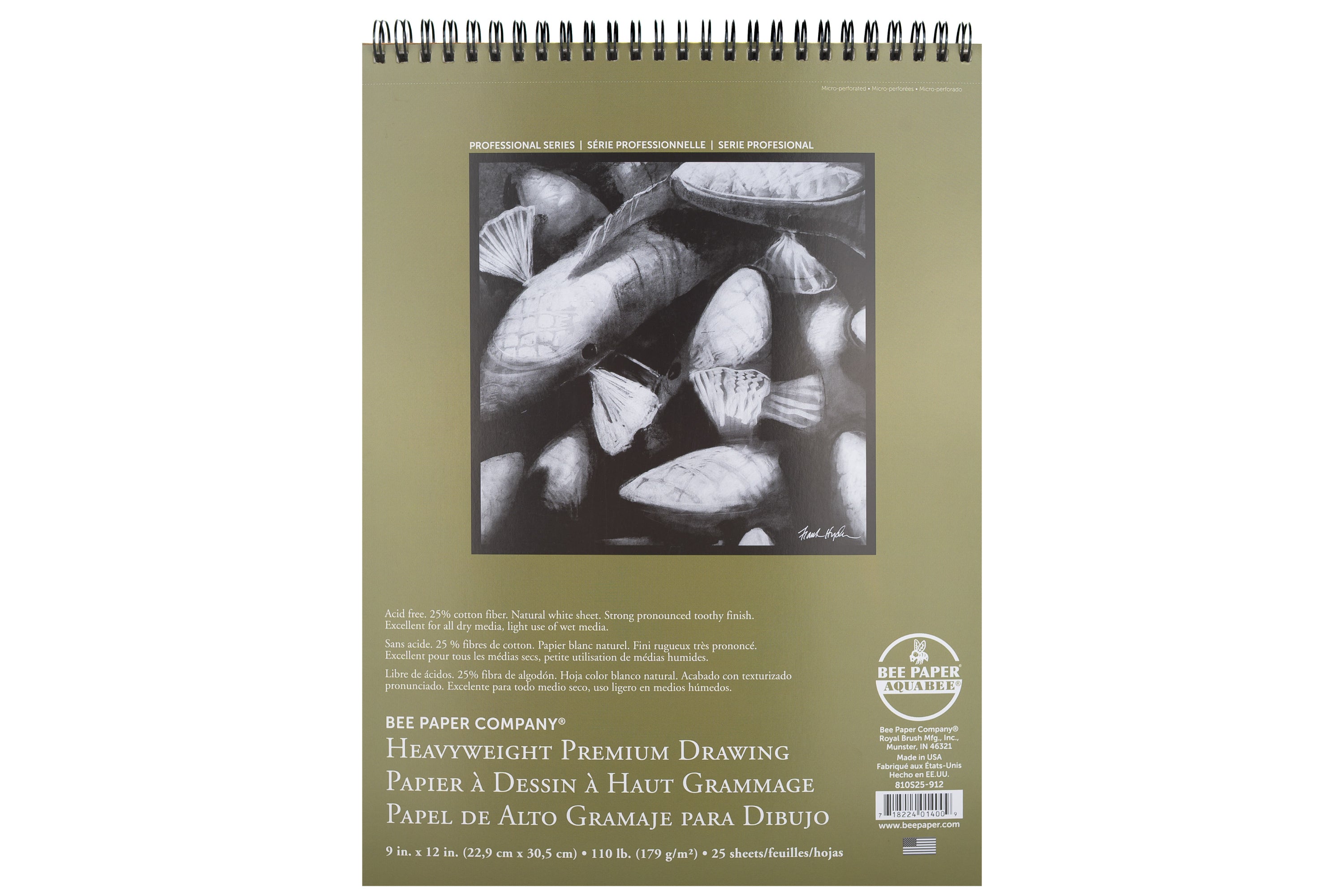 Heavyweight Premium Drawing Pad, 9" x 12"