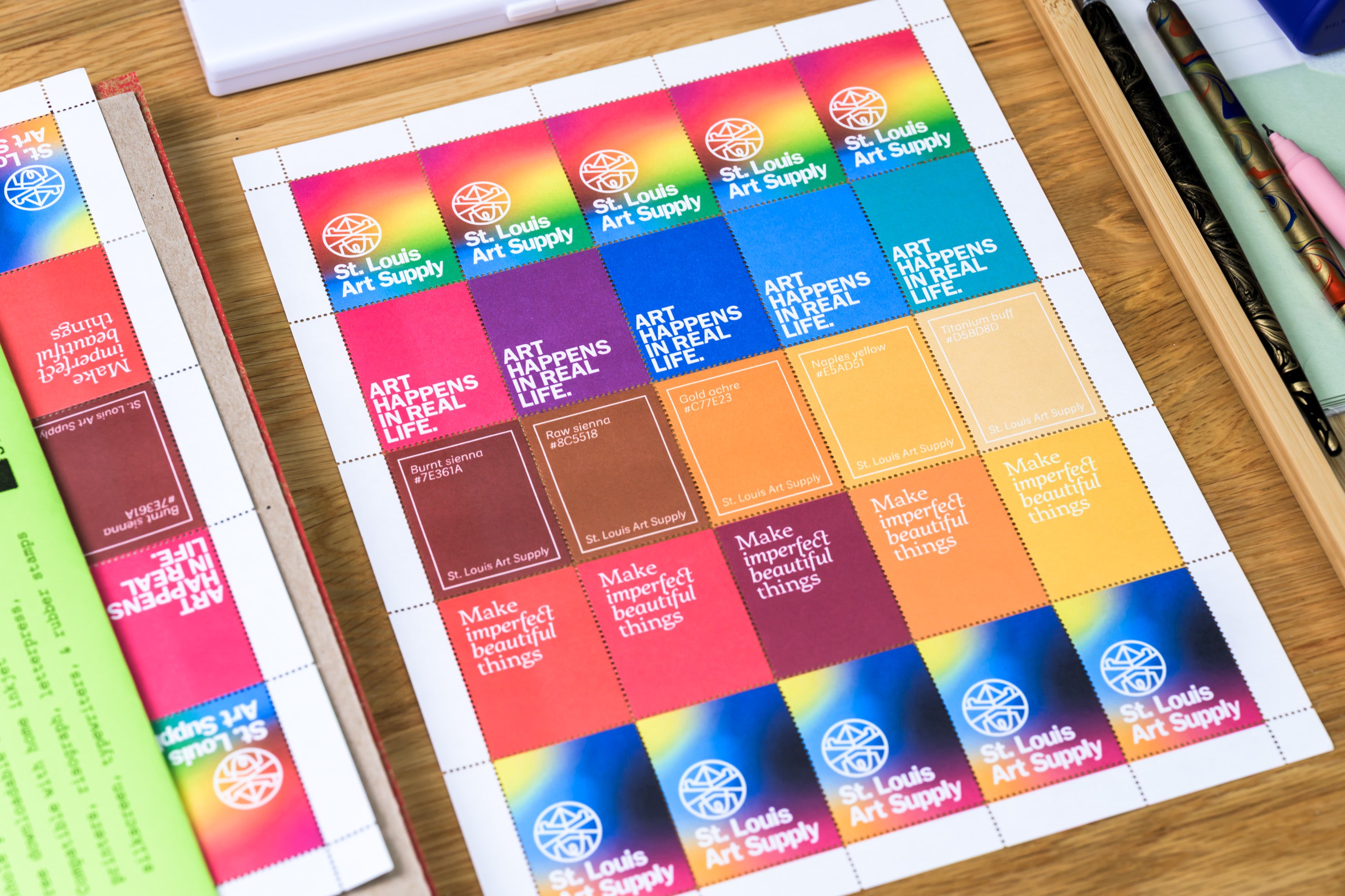 Lick & Stick Blank Stamp Sheets, 8.5" x 11"