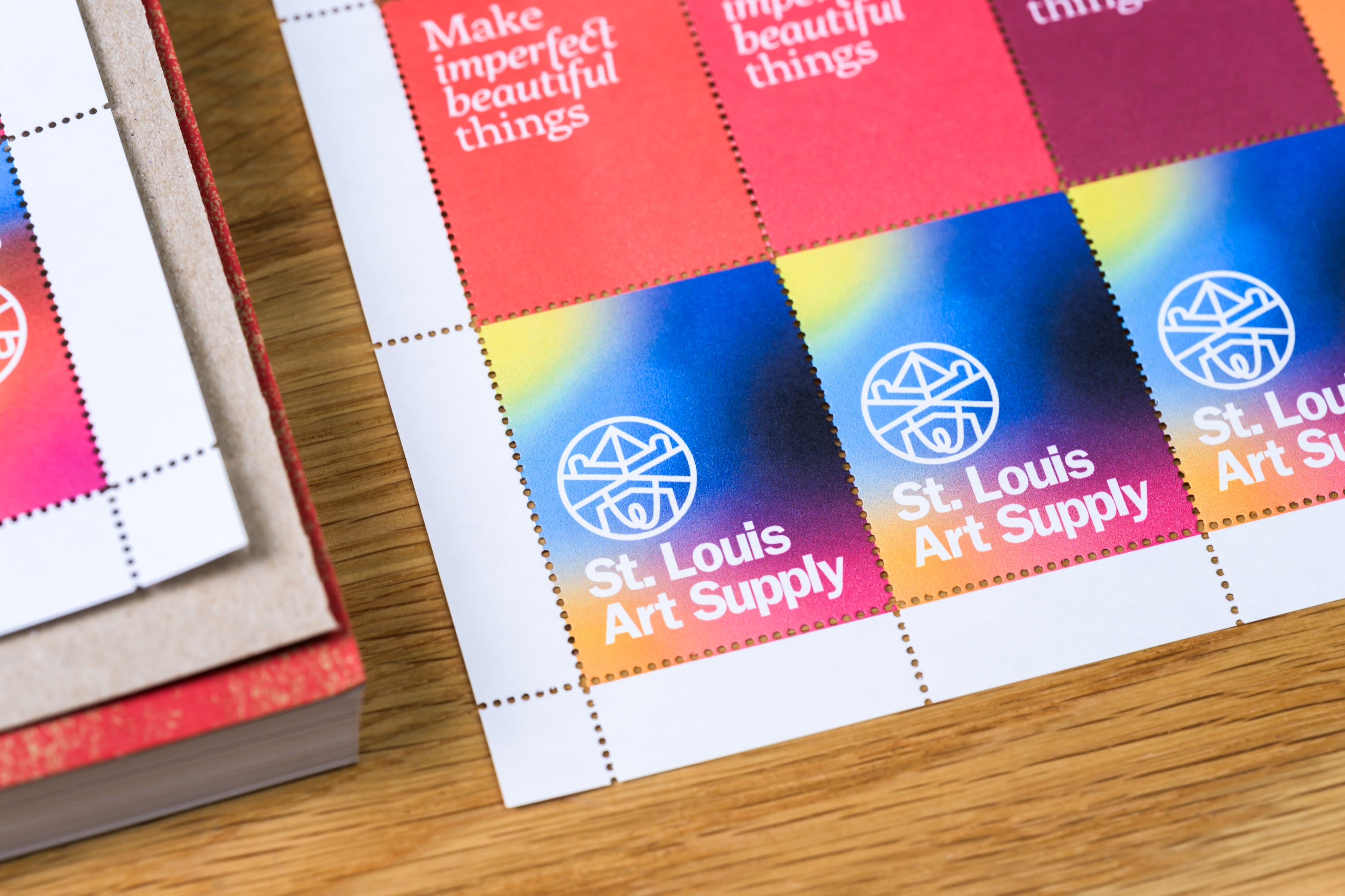 Lick & Stick Blank Stamp Sheets, 8.5" x 11"