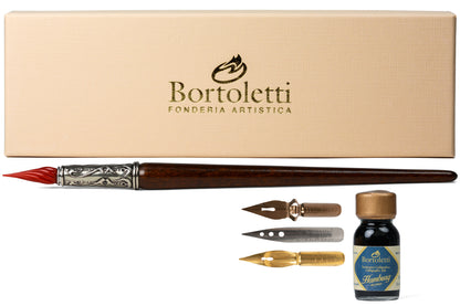 Murano Red Glass Pen Set