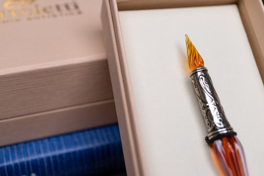 Orseolo Glass Pen Set, Amber