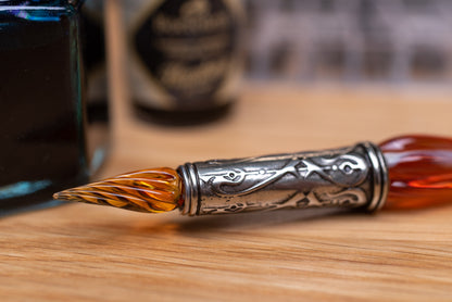 Orseolo Glass Pen Set, Amber