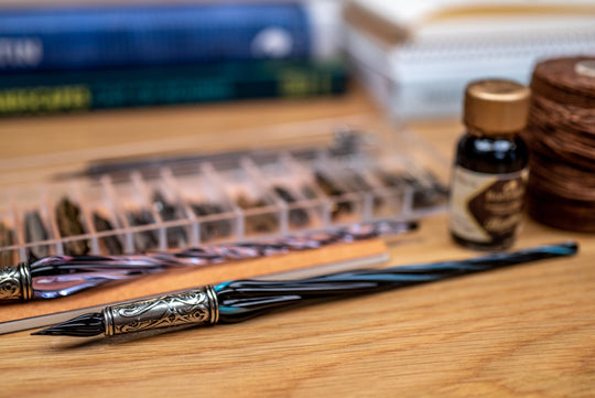 Orseolo Glass Pen Set, Black