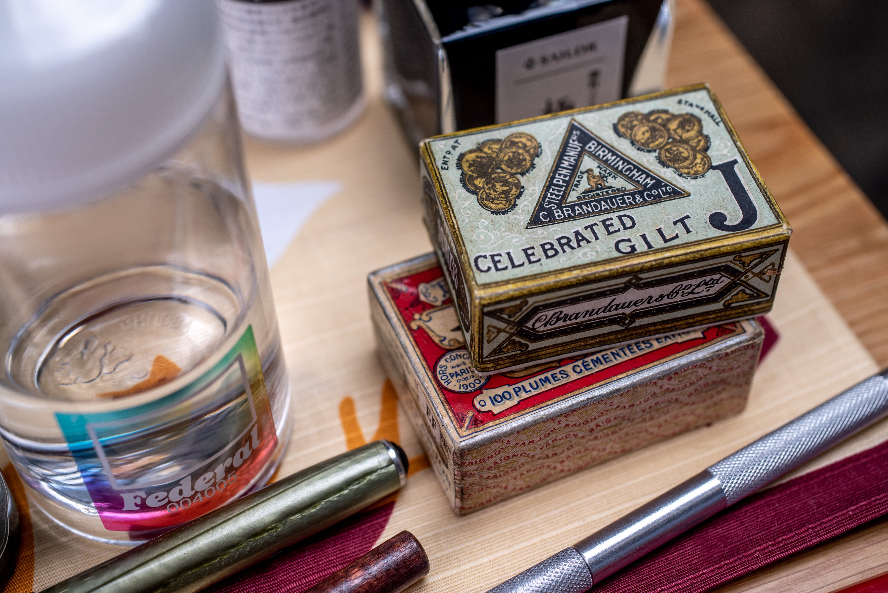 Brandauer "Electro-Gilt" J Pen (Vintage)