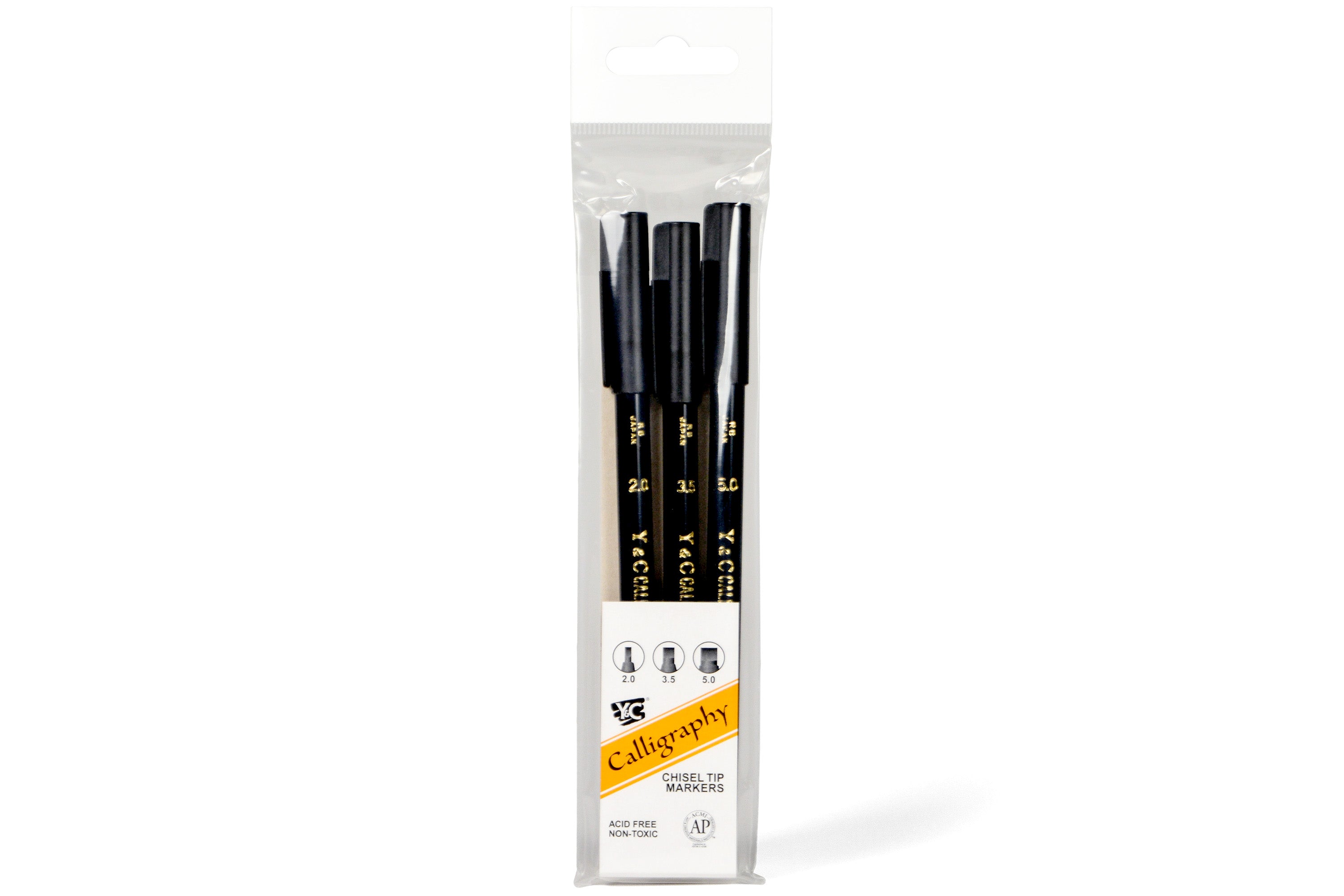 Yasutomo Calligraphy Markers, Set of 3