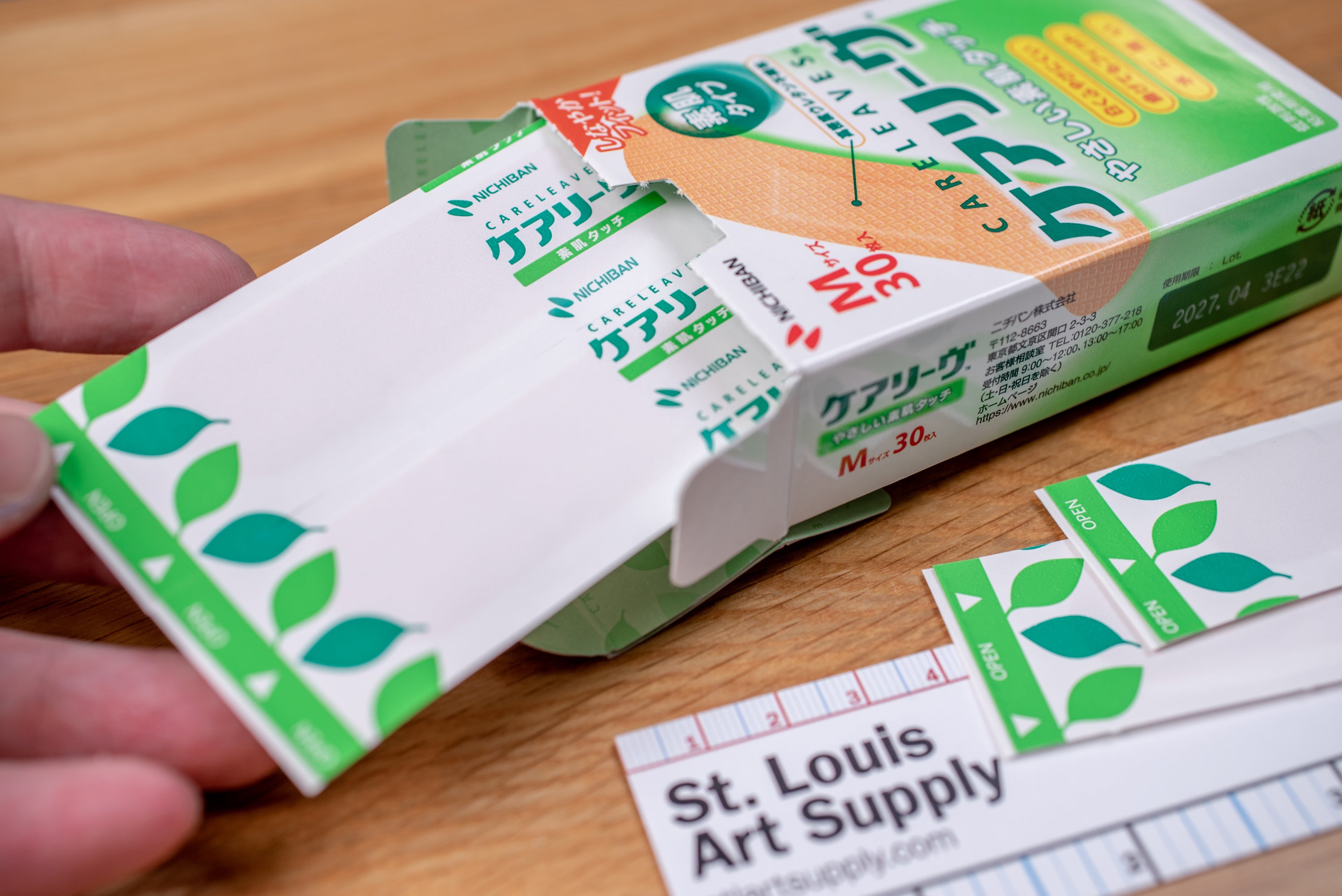 Nichiban Careleaves Bandages, Medium, Box of 30