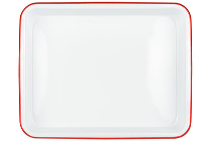 Enameled Steel Butcher Tray, 9" x 11"