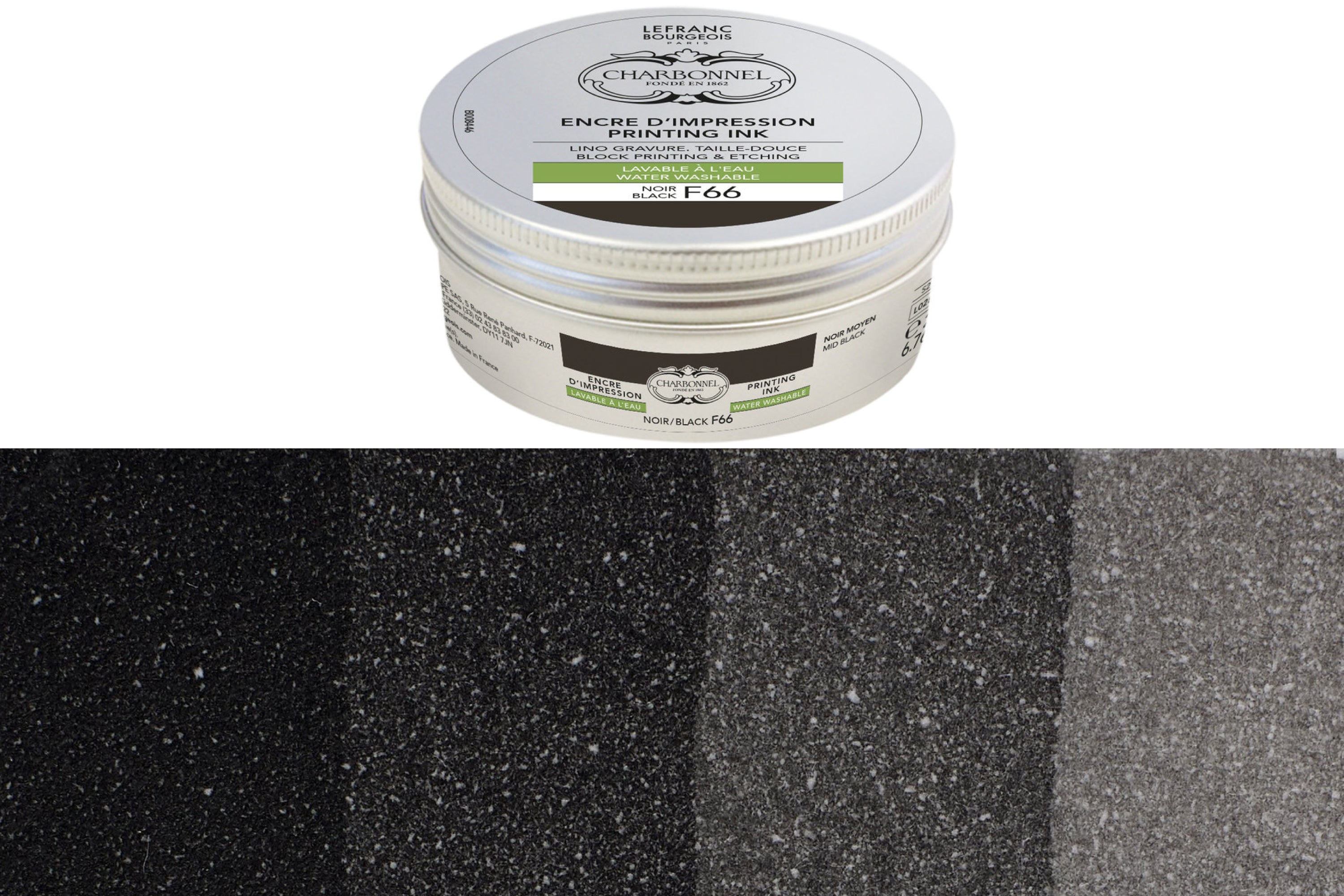 Water-Washable Oil-Based Printmaking Ink, Black F66
