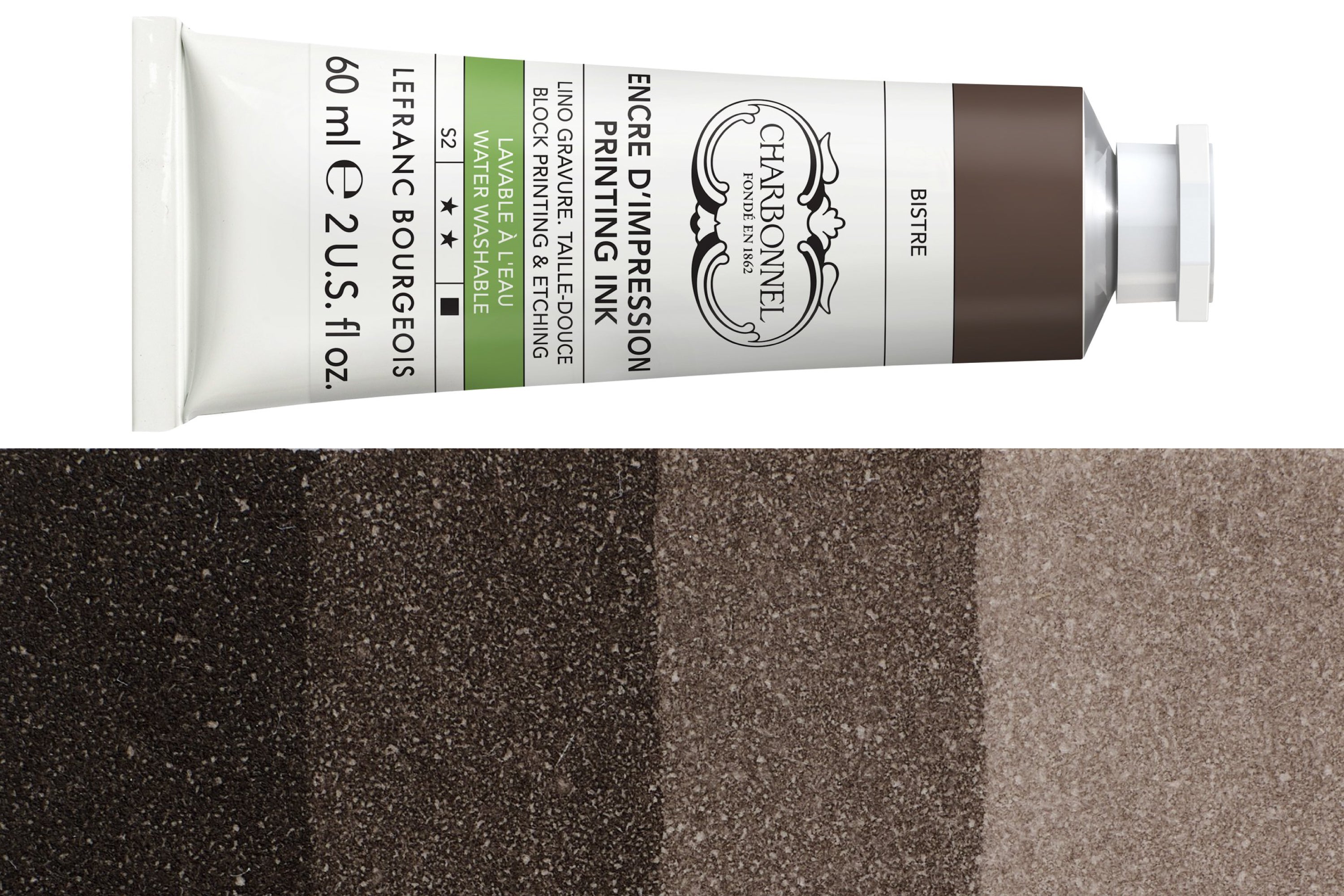 Water-Washable Oil-Based Printmaking Ink, Bistre