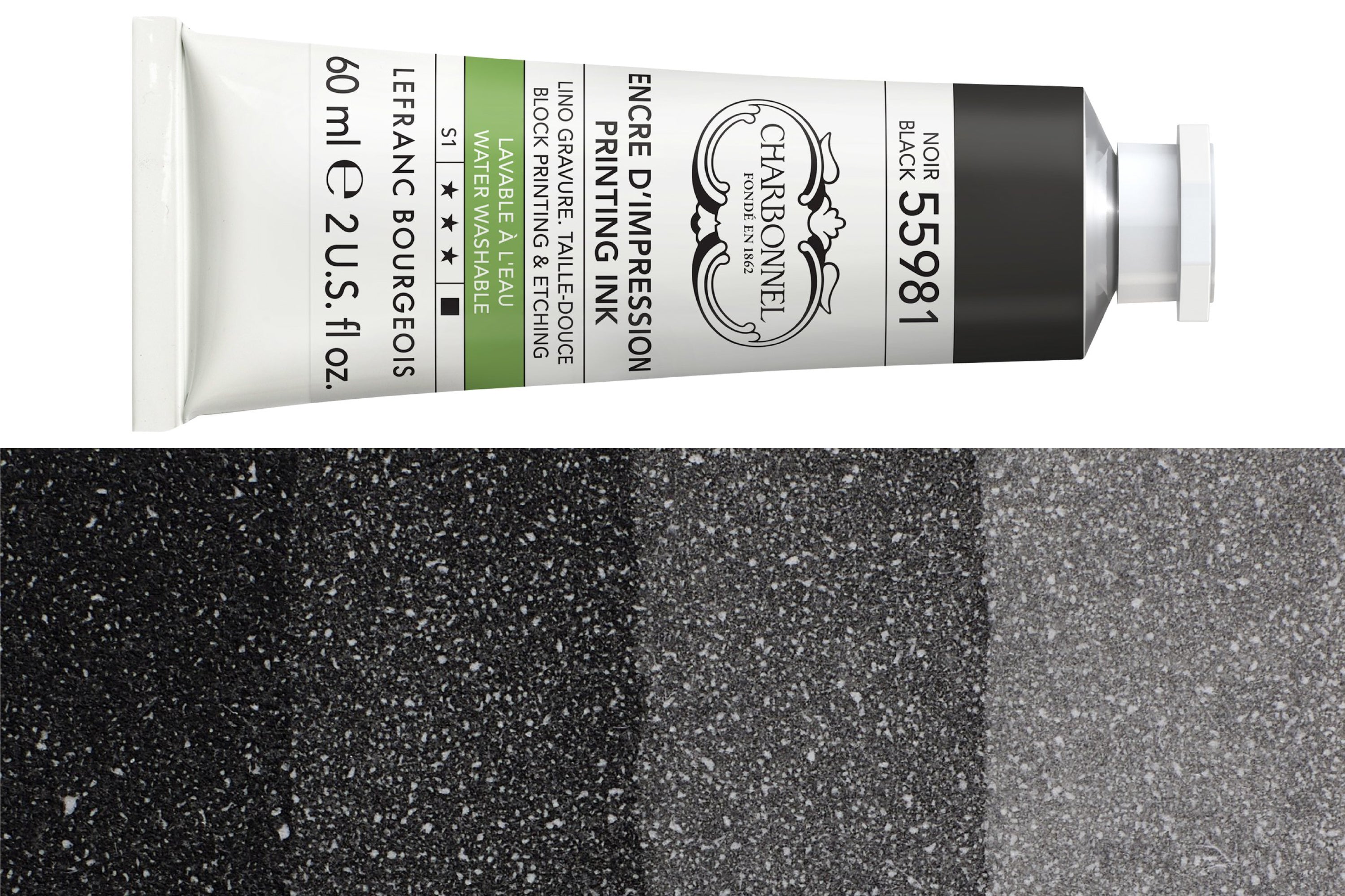 Water-Washable Oil-Based Printmaking Ink, Black 55981