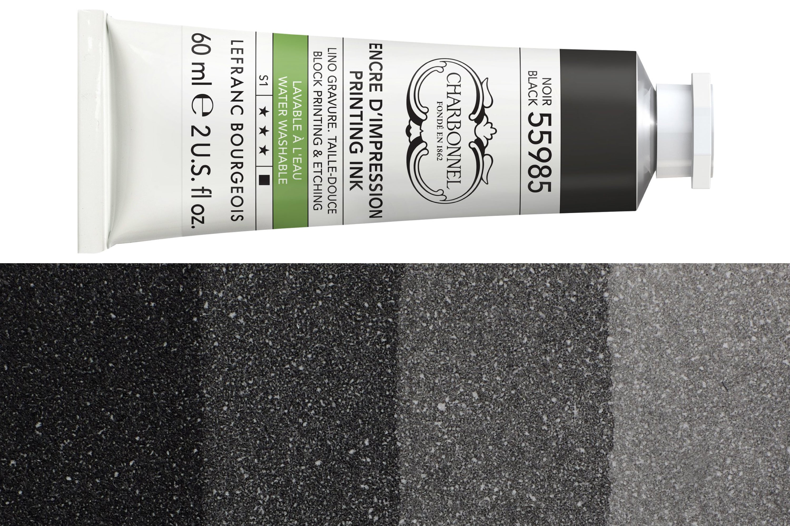 Water-Washable Oil-Based Printmaking Ink, Black 55985
