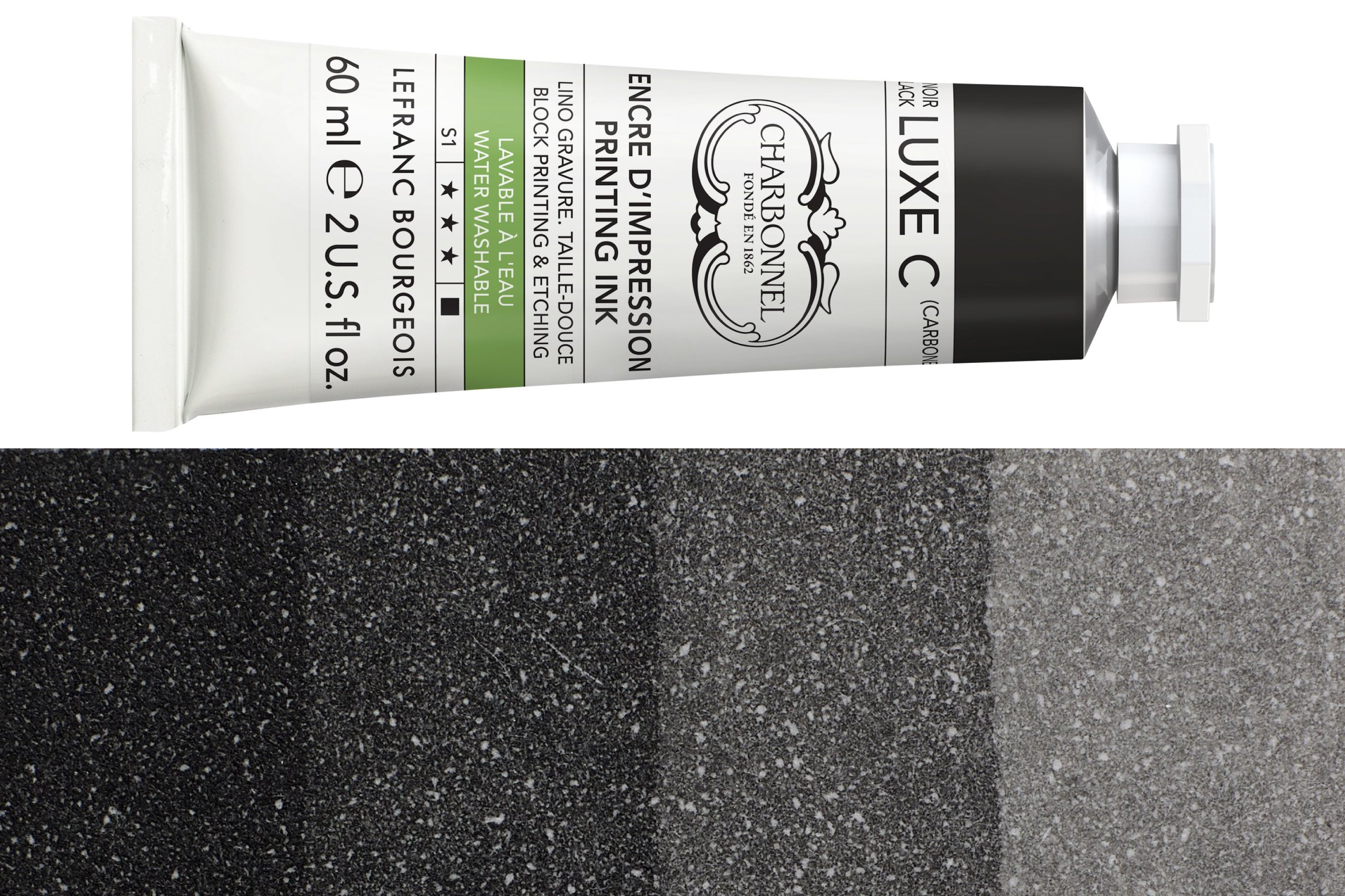 Water-Washable Oil-Based Printmaking Ink, Black Luxe C