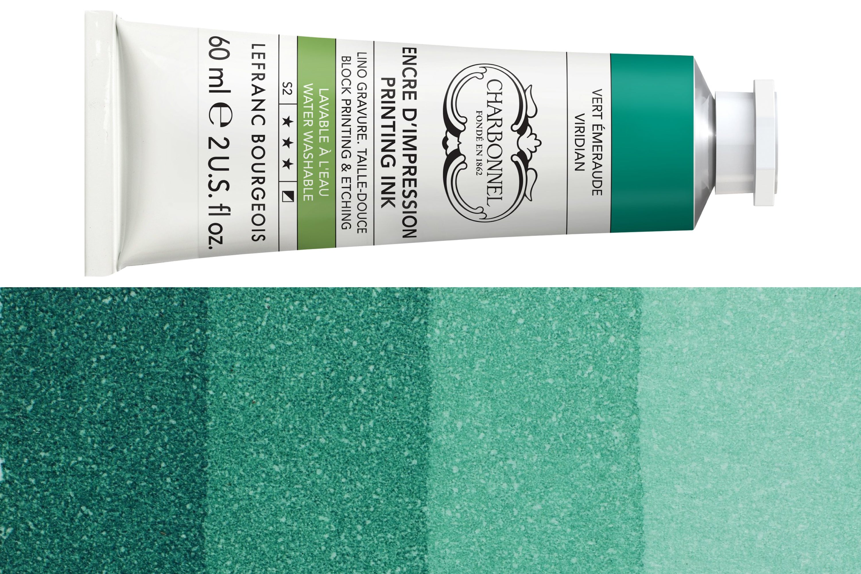 Water-Washable Oil-Based Printmaking Ink, Viridian