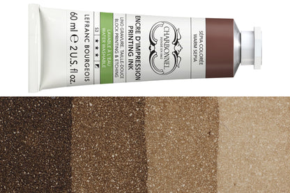 Water-Washable Oil-Based Printmaking Ink, Warm Sepia