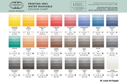 Water-Washable Oil-Based Printmaking Ink, 4 Essential Tubes