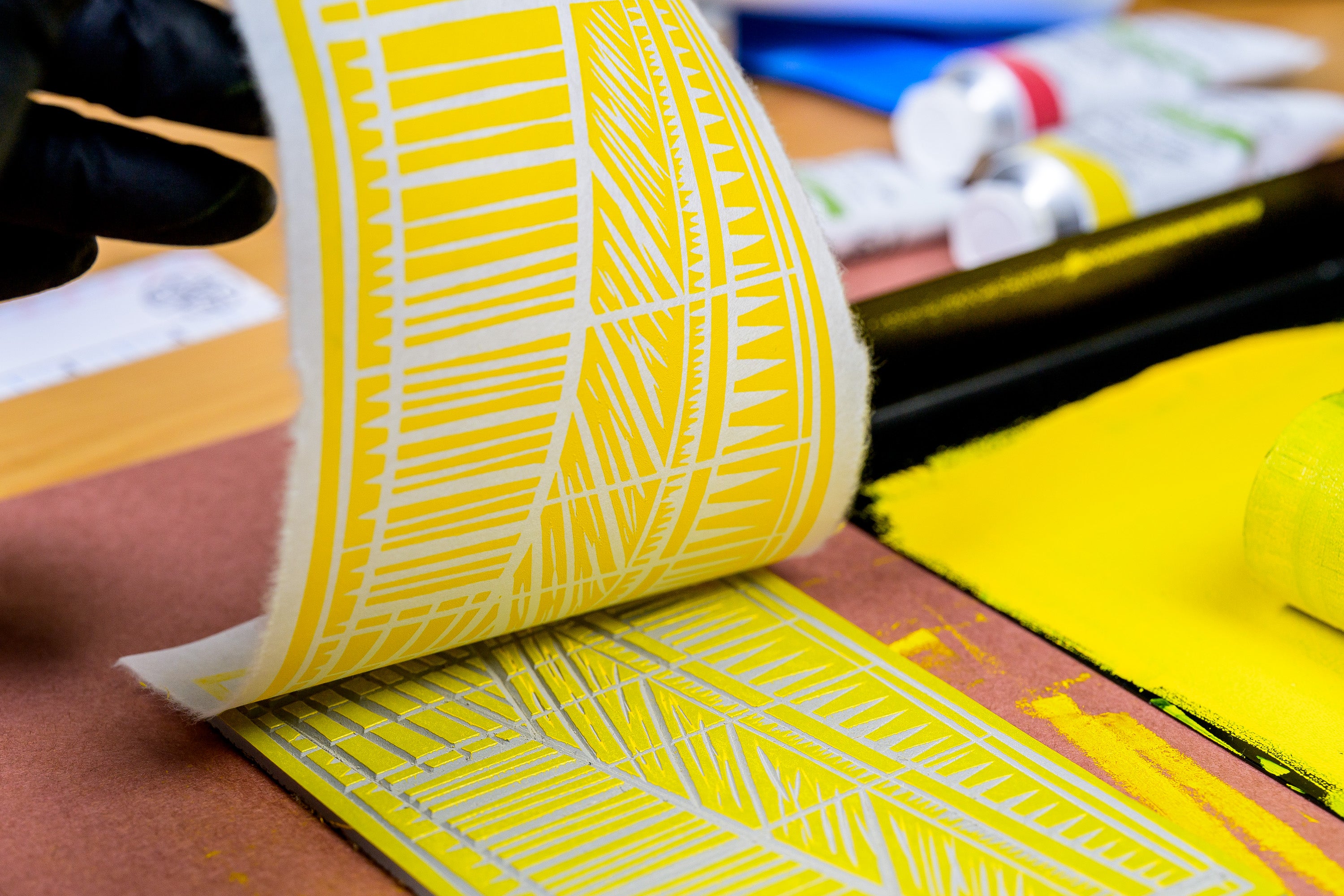 Water-Washable Oil-Based Printmaking Ink, 4 Essential Tubes