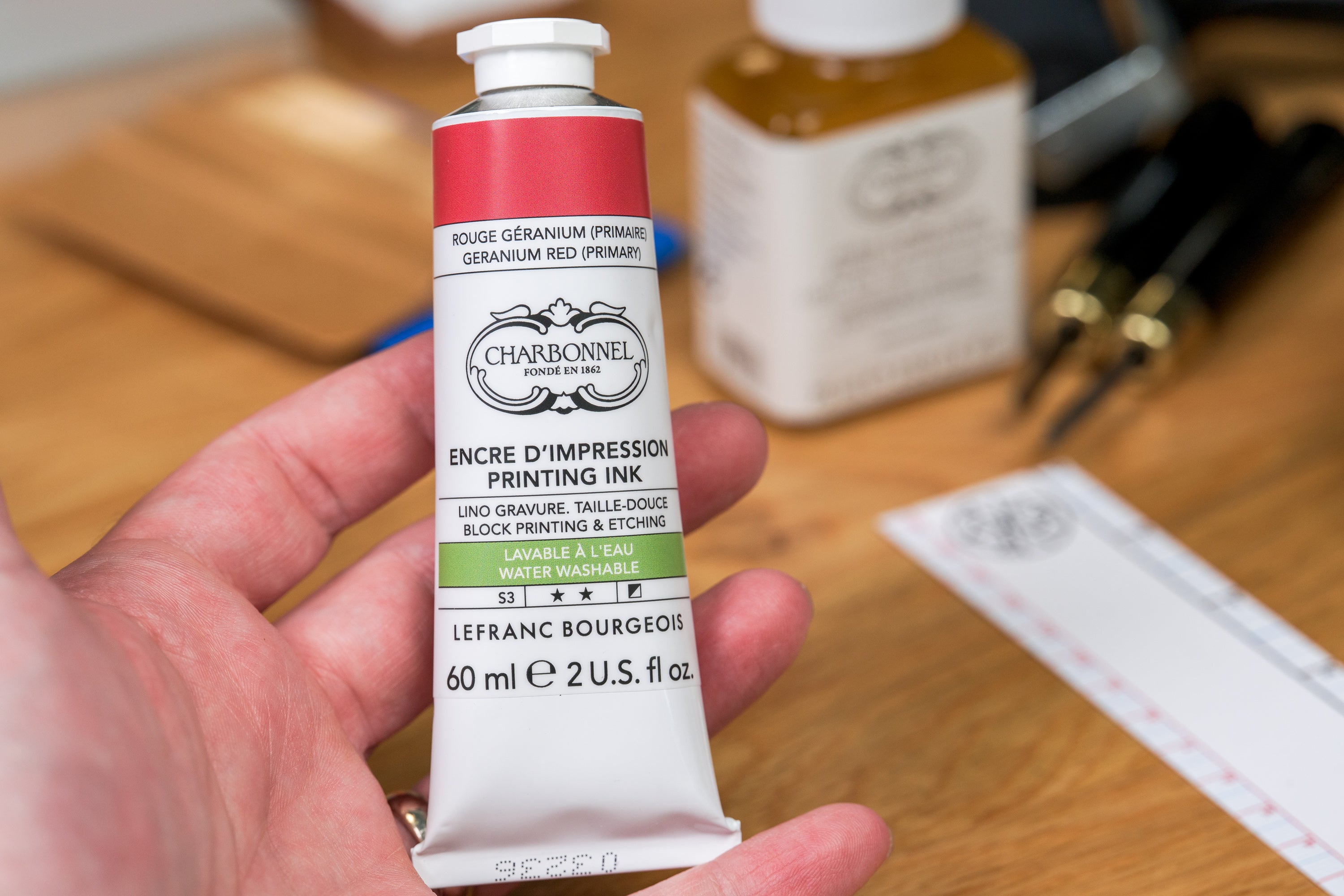 Water-Washable Oil-Based Printmaking Ink, Ultramarine Blue