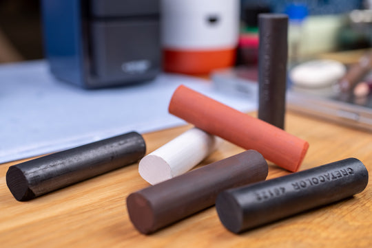 Chunky Charcoal Stick, Permanent White