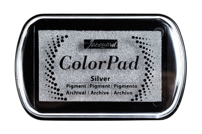 ColorPad Archival Pigment Ink Pad, Silver