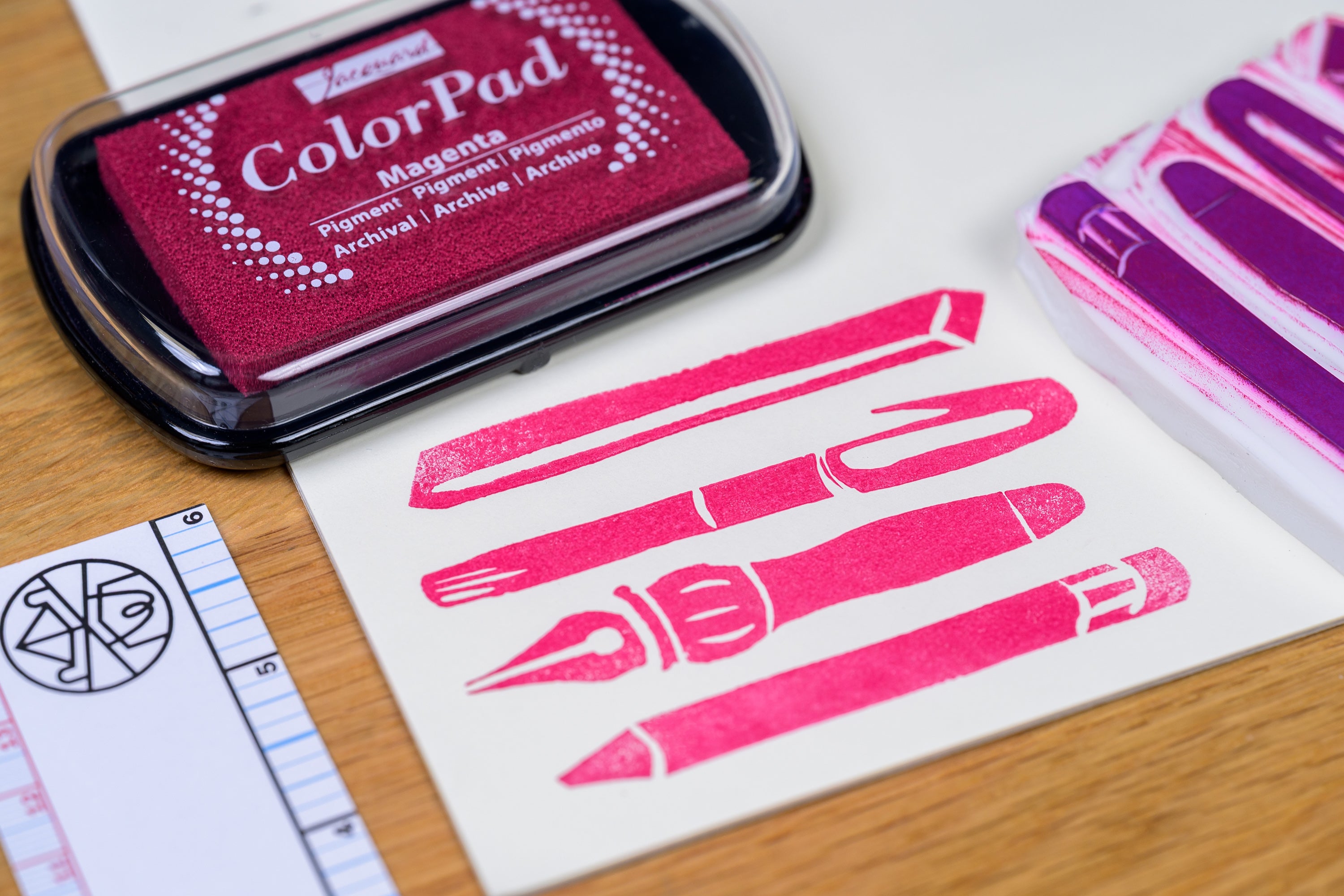 ColorPad Archival Pigment Ink Pad, Magenta
