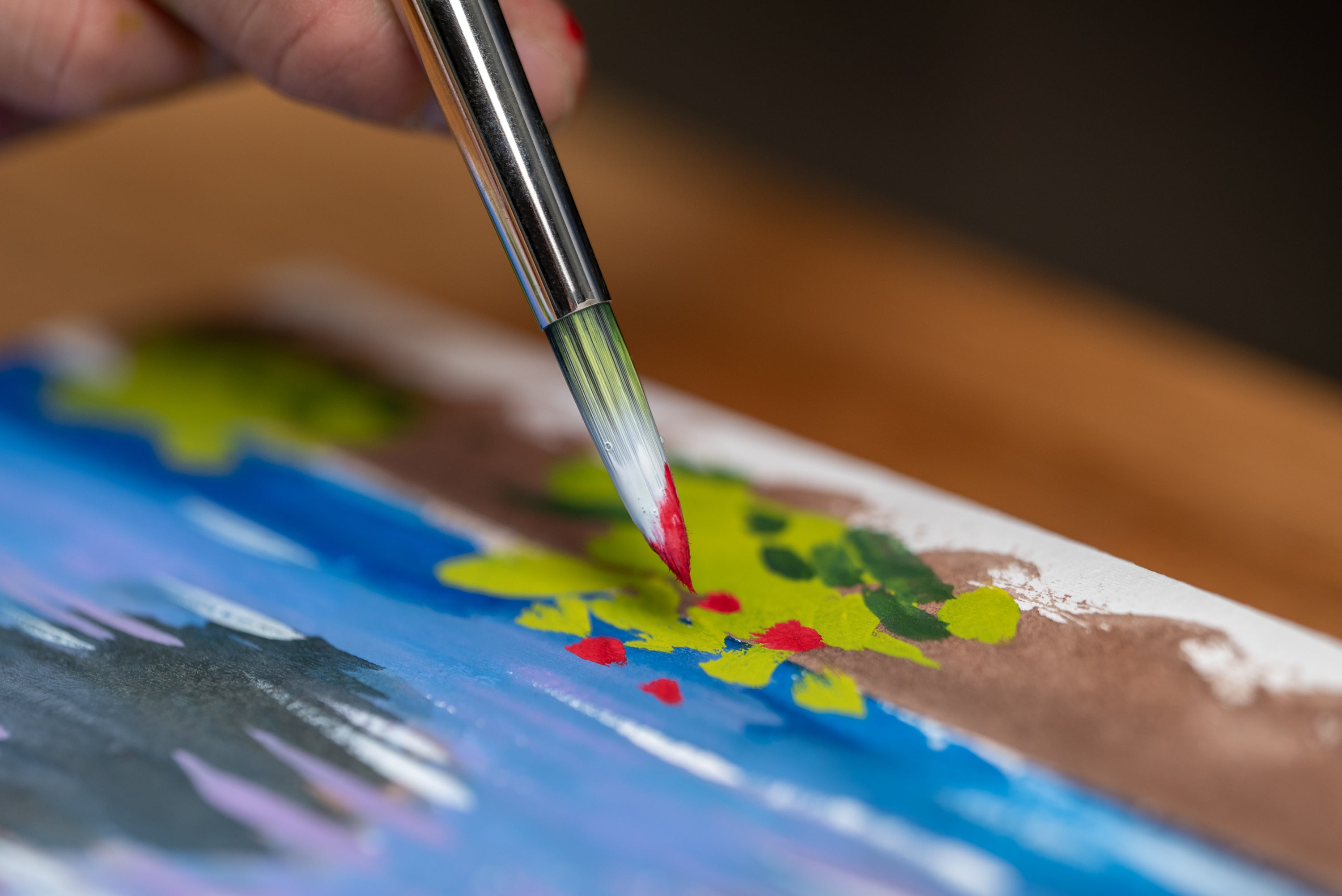 Extra Fine Gouache, Jane's Black (Red/Green)