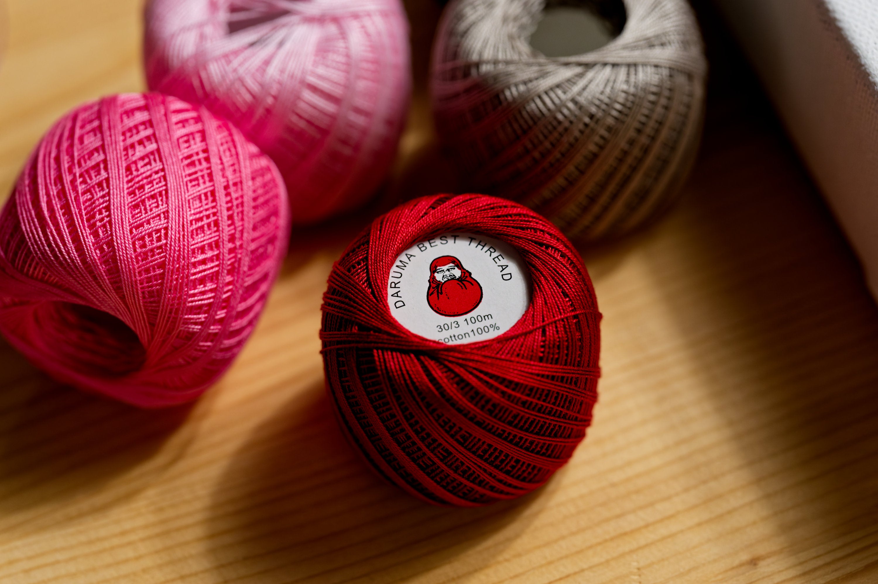 Daruma Hand-Sewing Thread, Set of 5, Kasumigaura