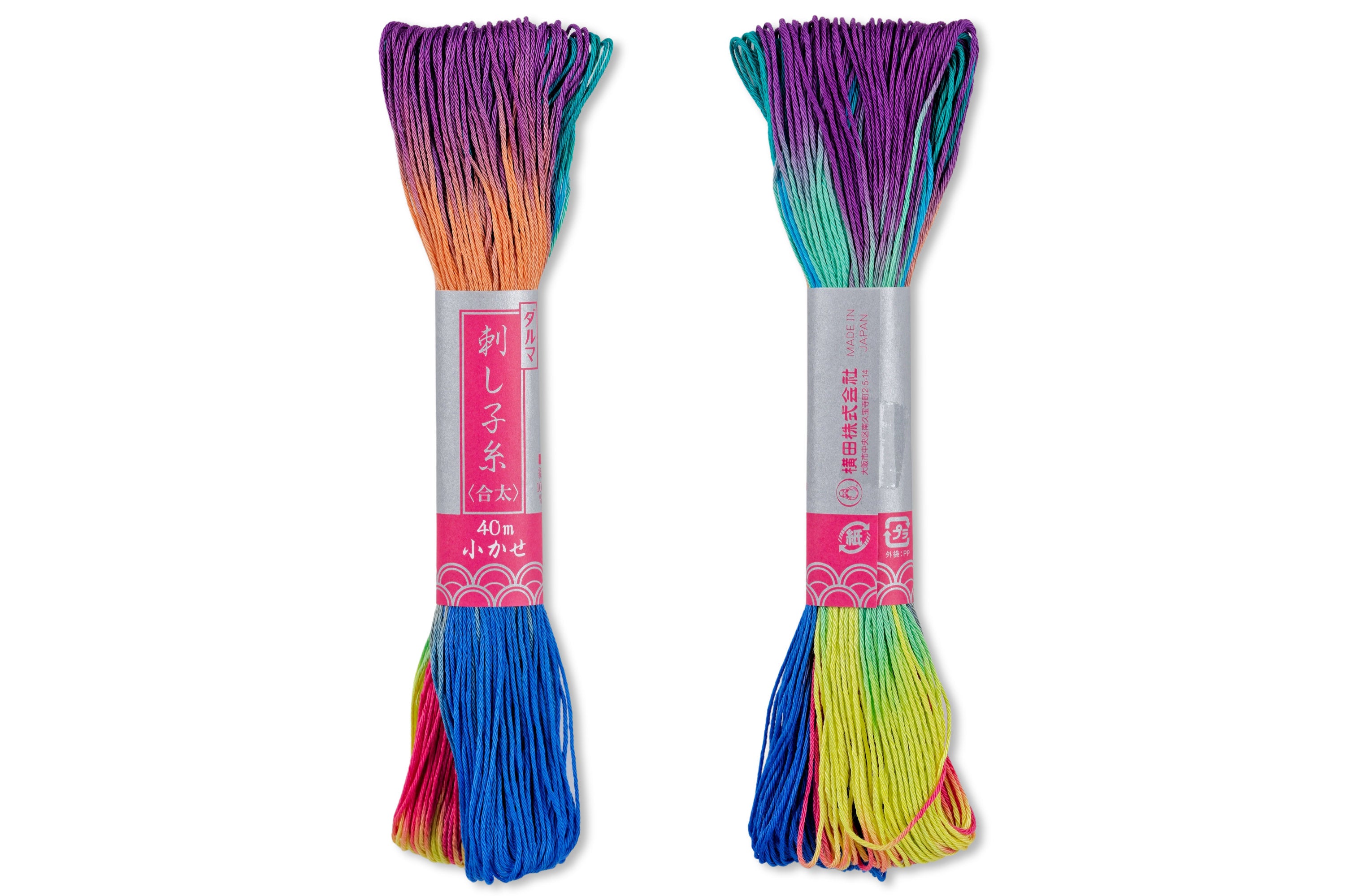 Six-Ply Sashiko Thread, #101 Rainbow