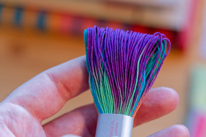 Six-Ply Sashiko Thread, #101 Rainbow