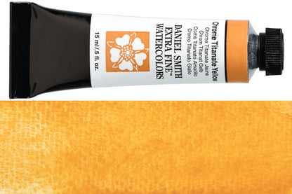 Daniel Smith Extra Fine Watercolor, 15 mL, Chrome Titanate Yellow