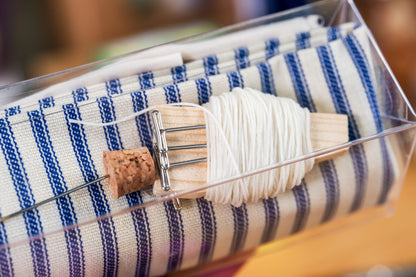 Waxed Linen Thread, Three-Ply, Pure White