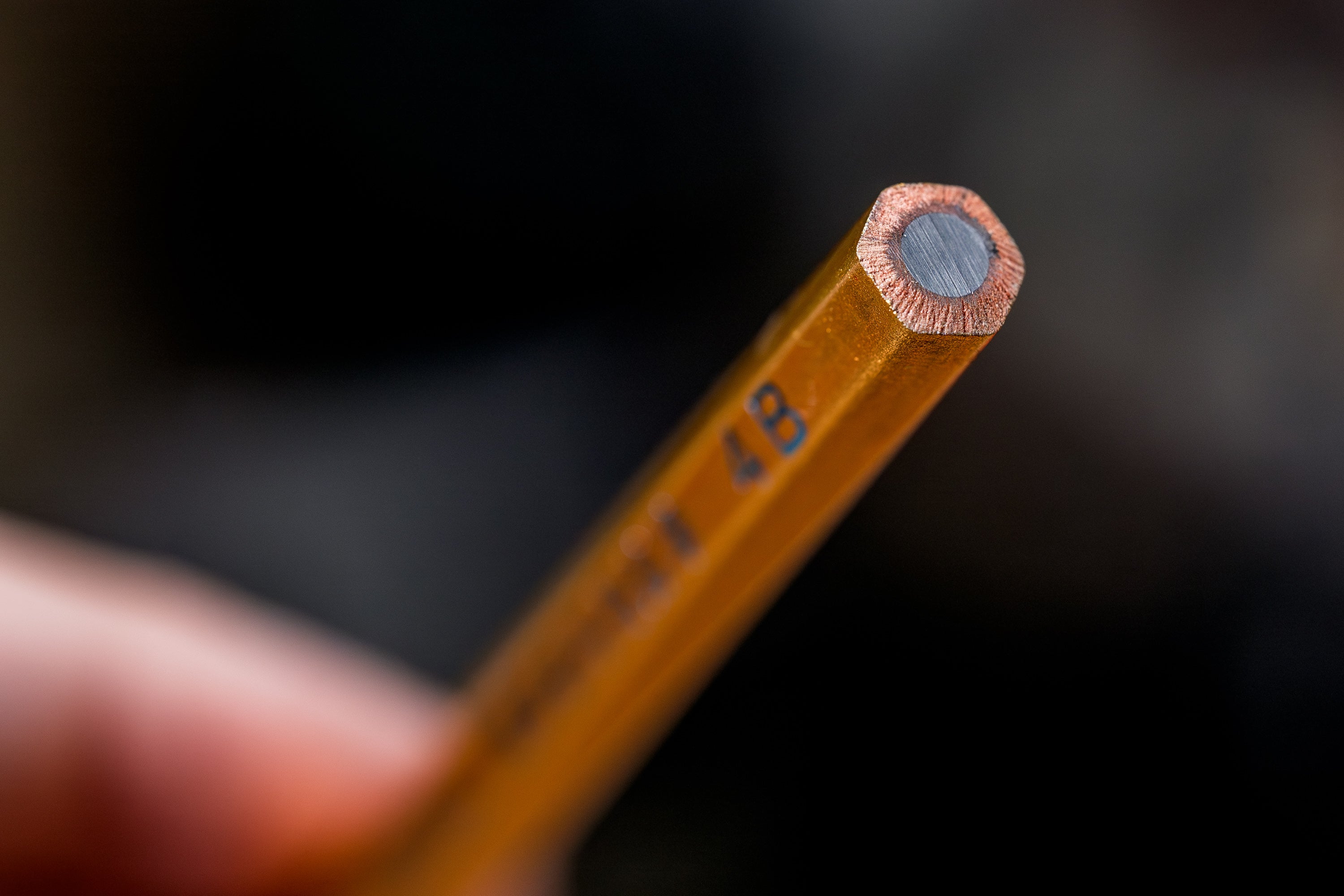 Calligraphy Pencil, 4B, Gold