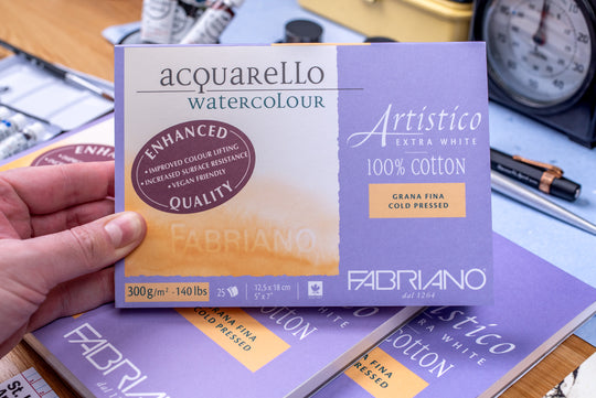 Fabriano Artistico Watercolor Blocks, Extra White