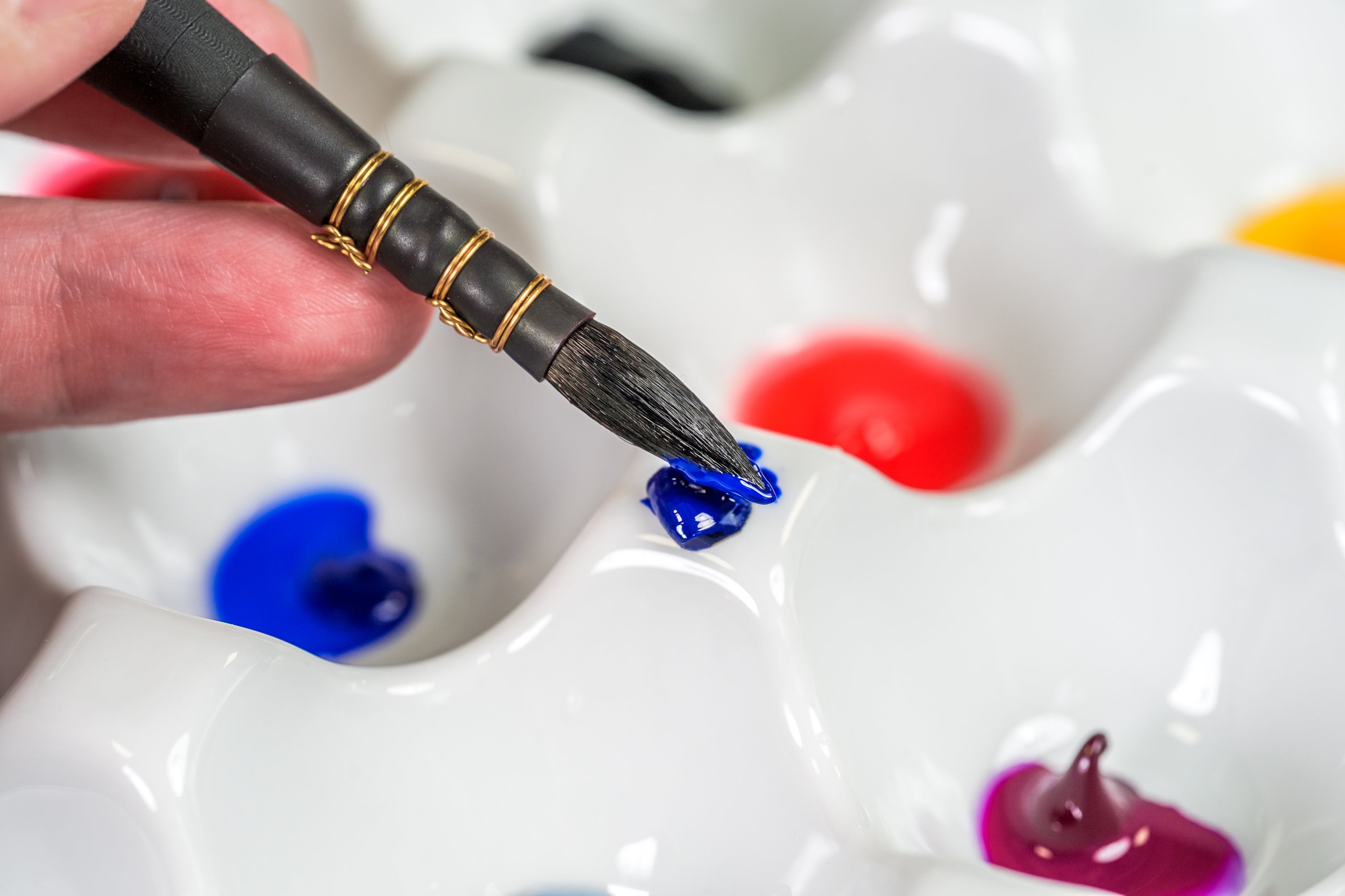 Porcelain "Egg Crate" Watercolor Palette
