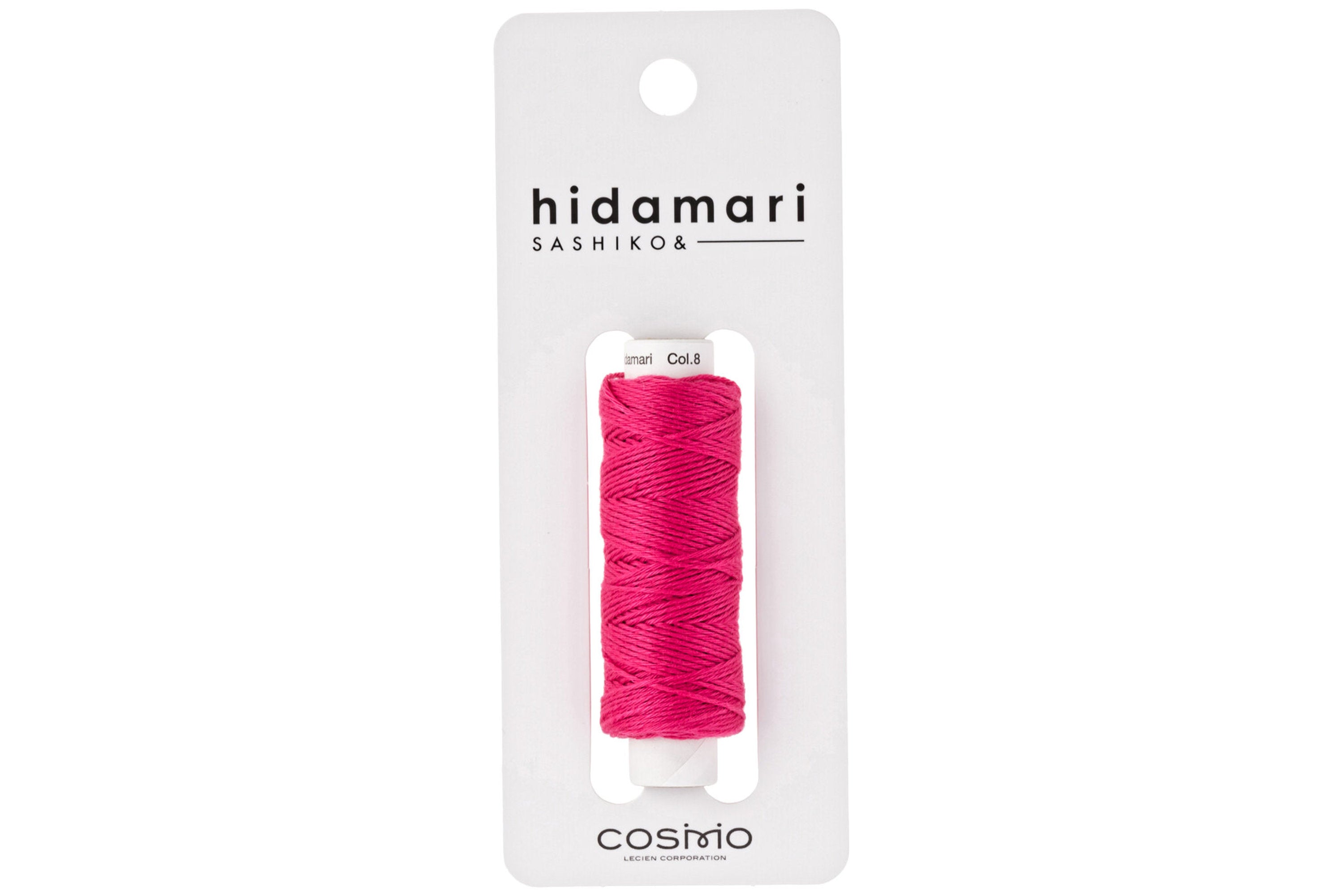 Hidamari Sashiko Thread, #008 Raspberry