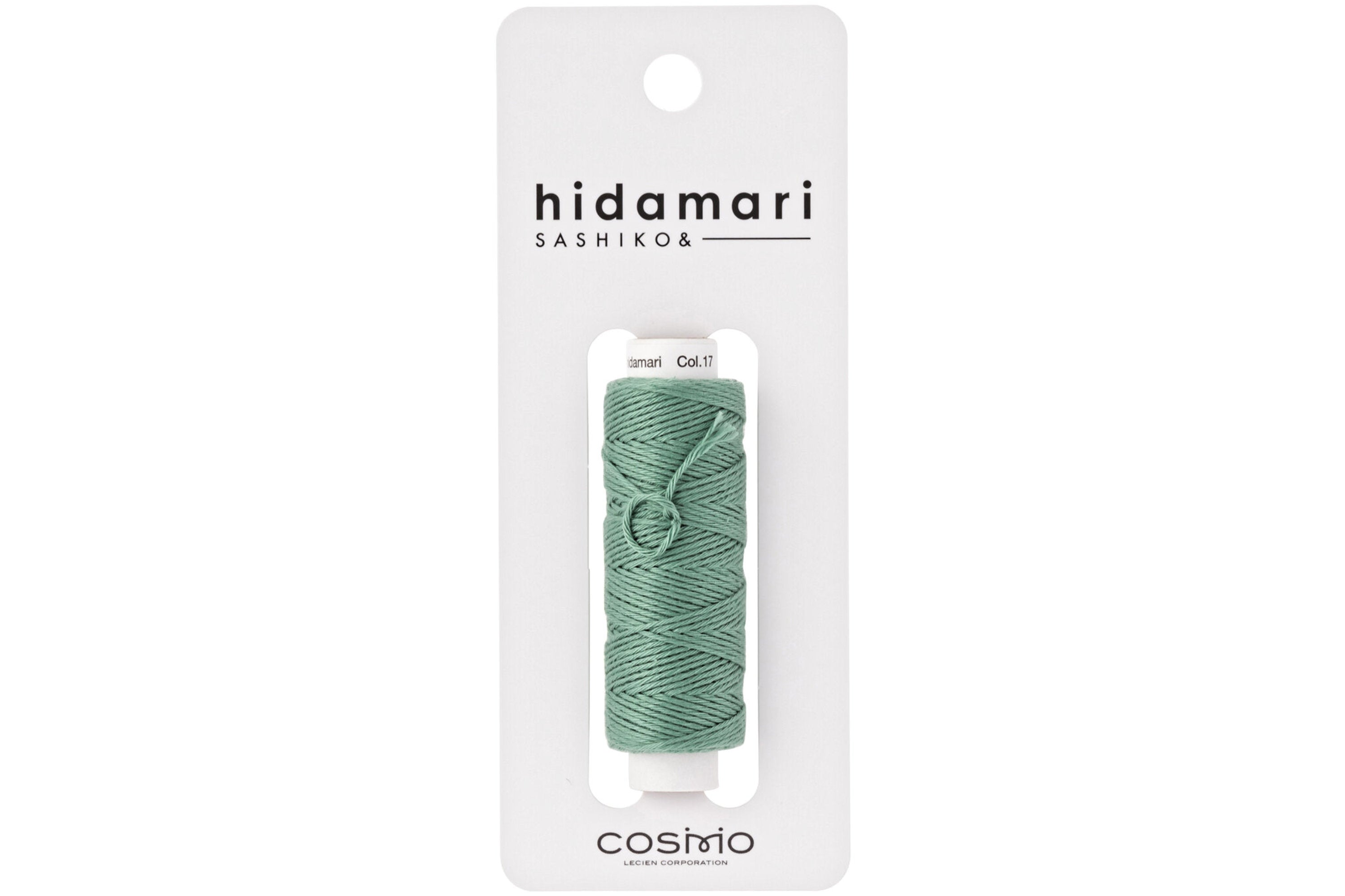 Hidamari Sashiko Thread, #017 Moss Green