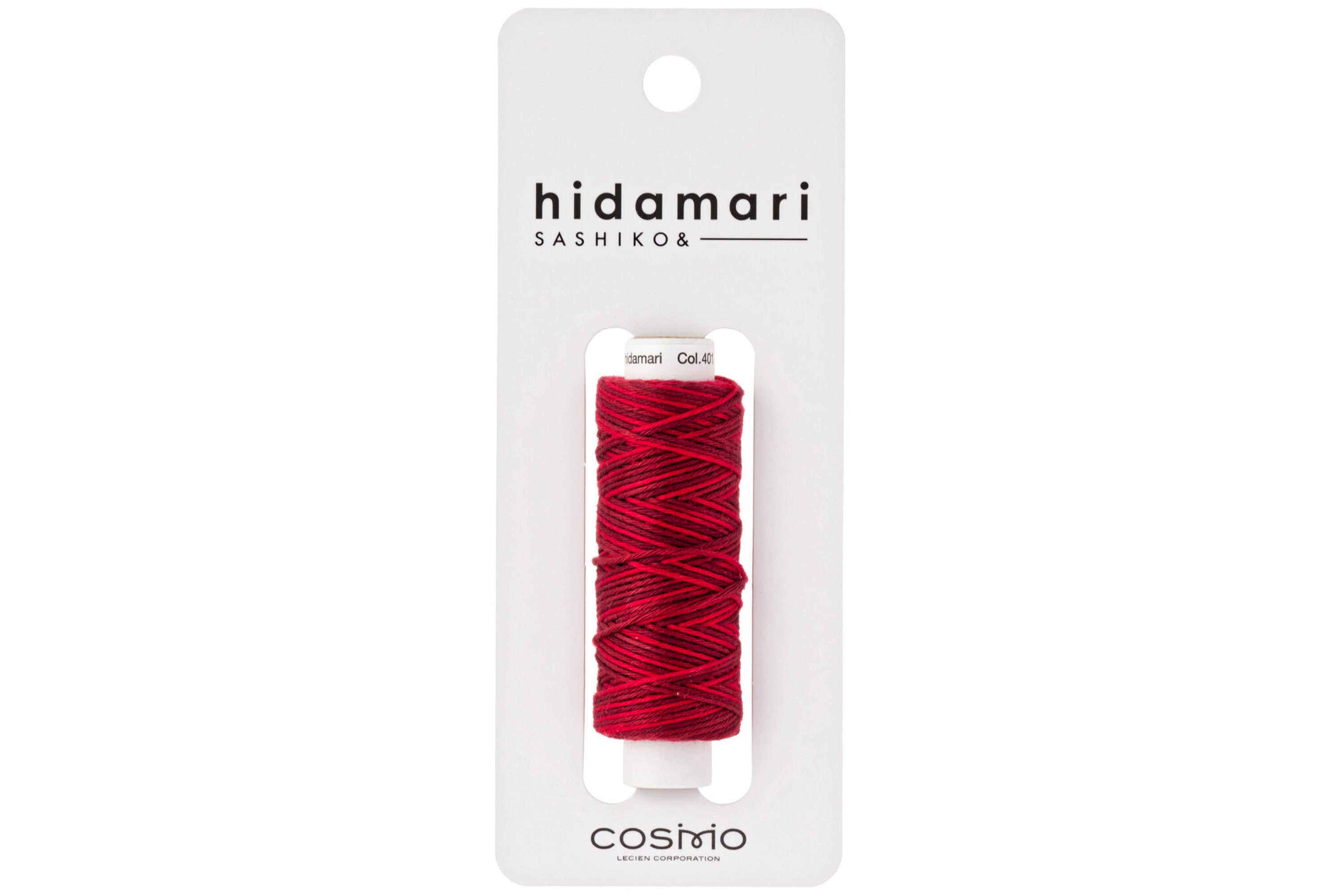 Hidamari Sashiko Thread, #401 Cranberry